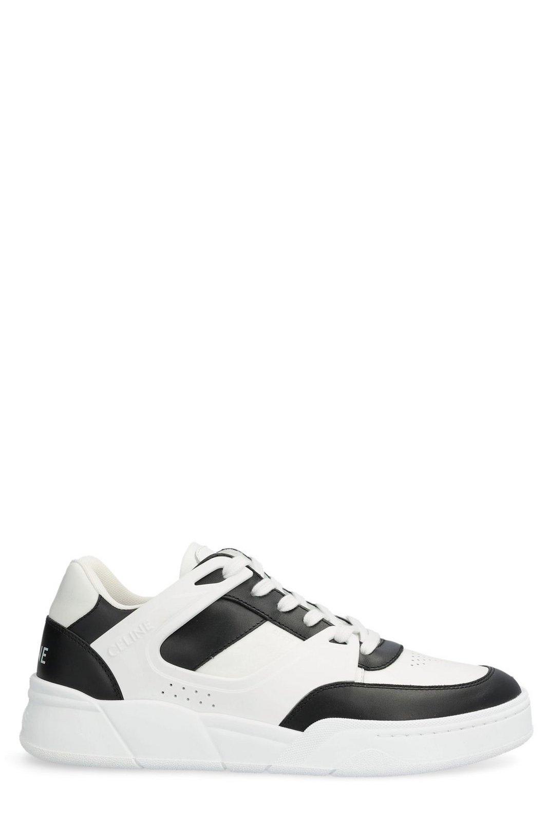 Shop Celine Ct-07 Low-top Sneakers In Optic White