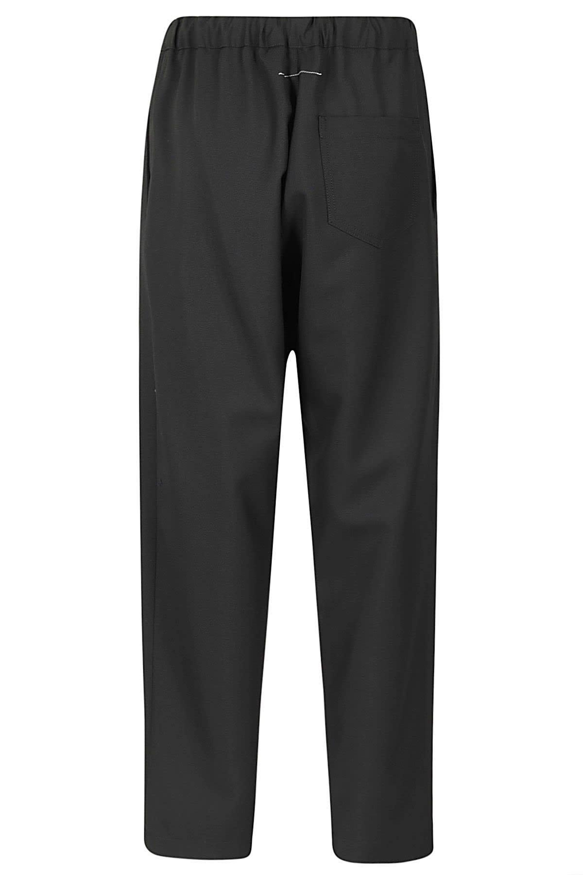 Shop Mm6 Maison Margiela Pants In Black