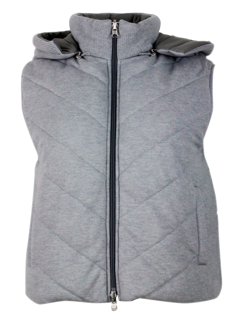 Shop Barba Napoli Vest In Grey