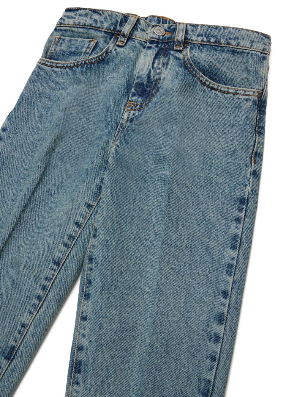 Mm6 Maison Margiela Kids Cotton Jeans In Blue