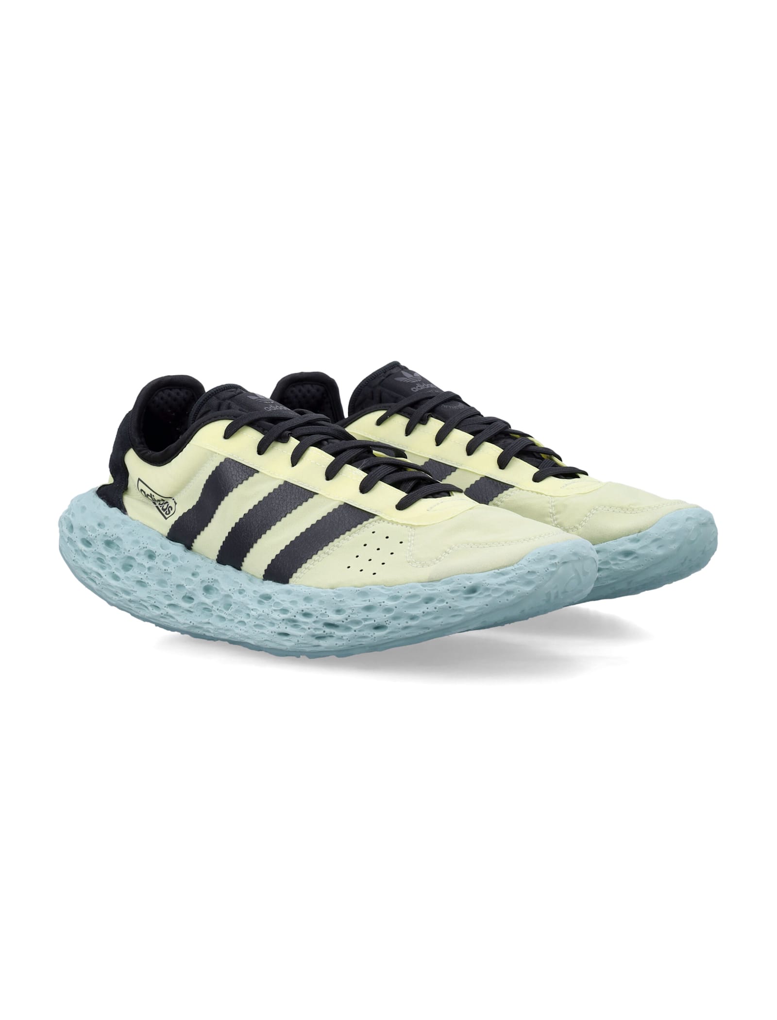 Adidas Originals Zponge Perforated Rubber Sole Sneaker In Ice Yellow