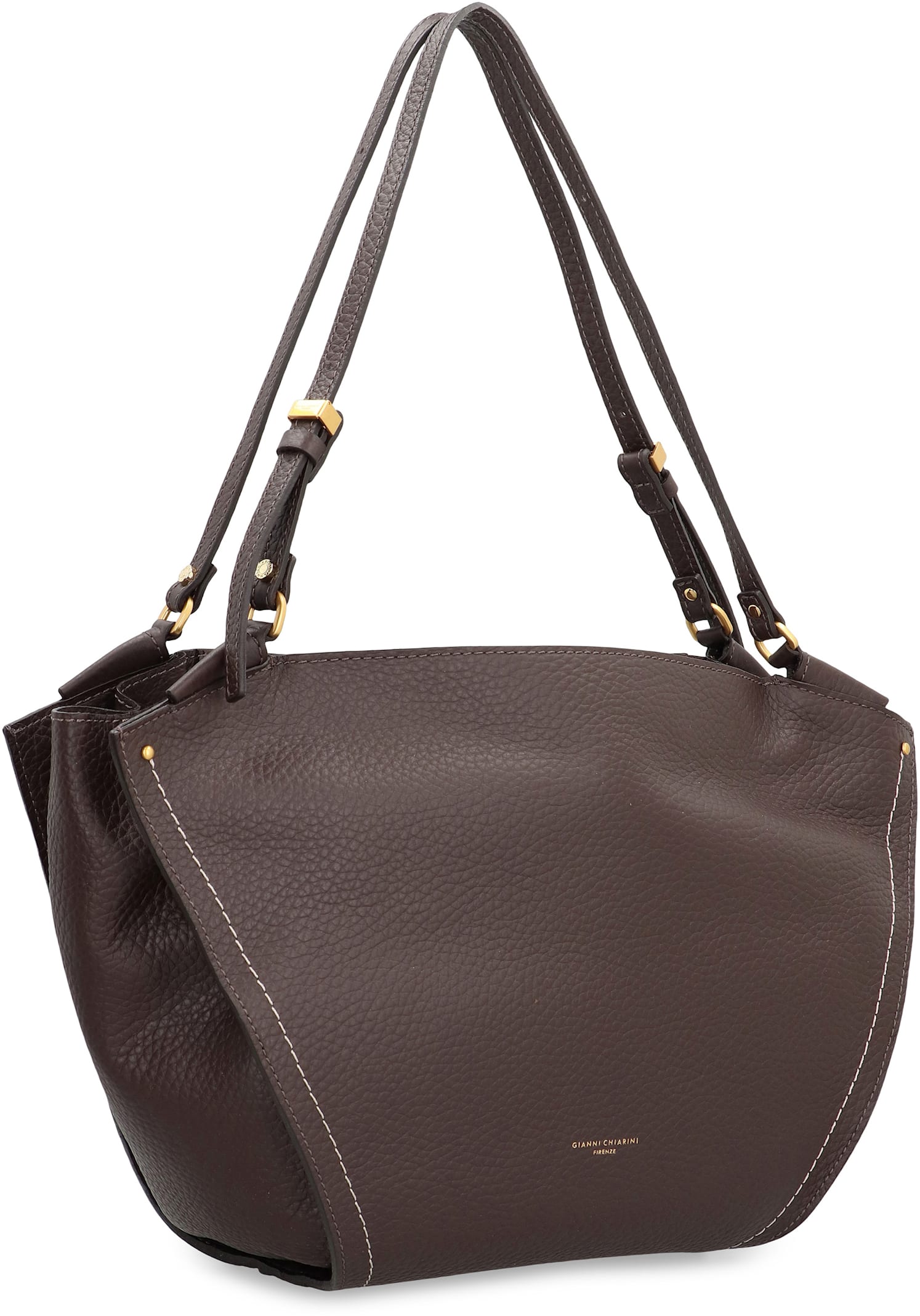 Gianni Chiarini Bloom Leather Bag In Brown