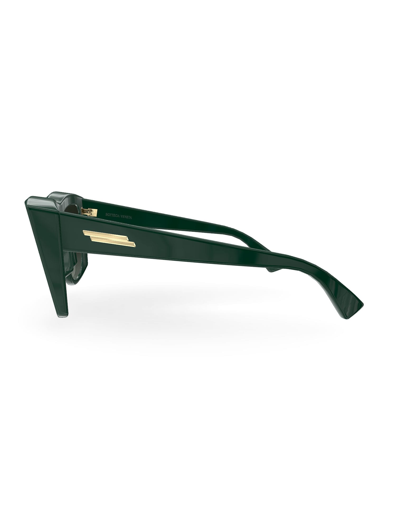 Shop Bottega Veneta Bv1270s Sunglasses In Green Green Green