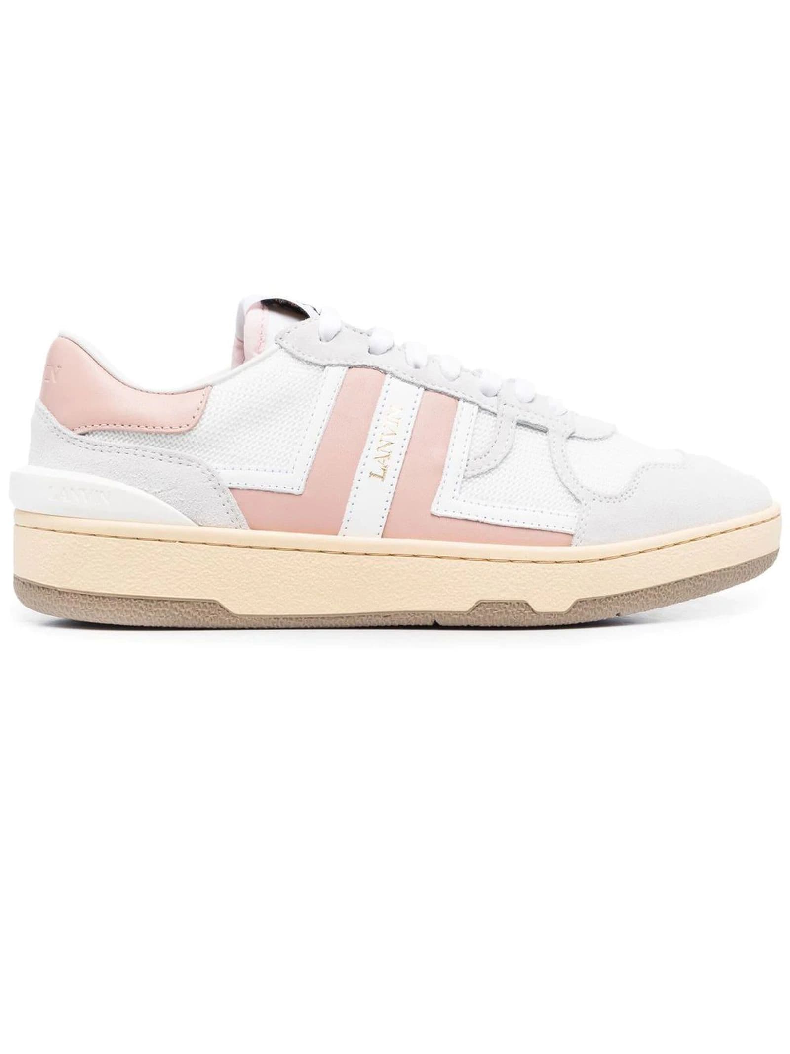 Lanvin White Leather Clay Sneakers