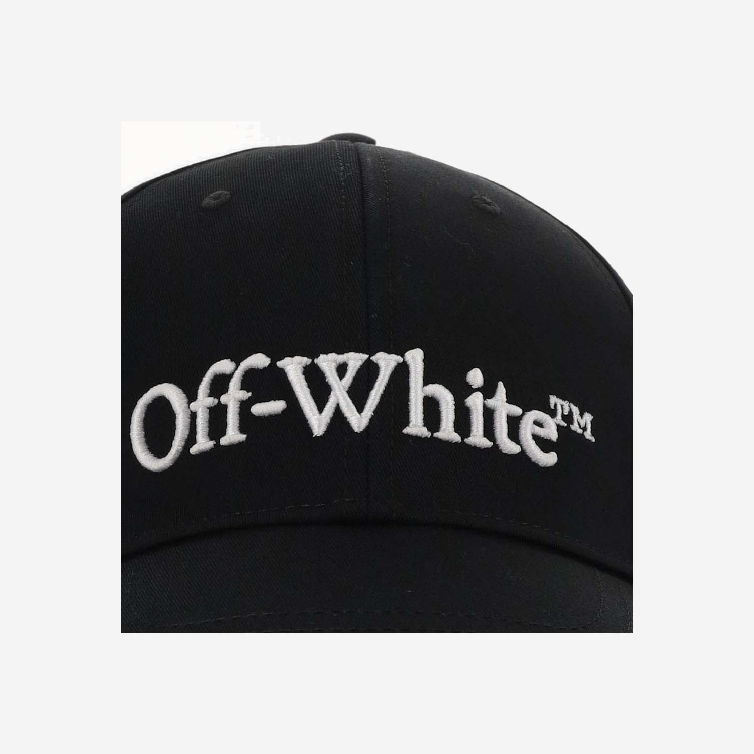 Shop Off-white Canvas Hat With Logo In Black