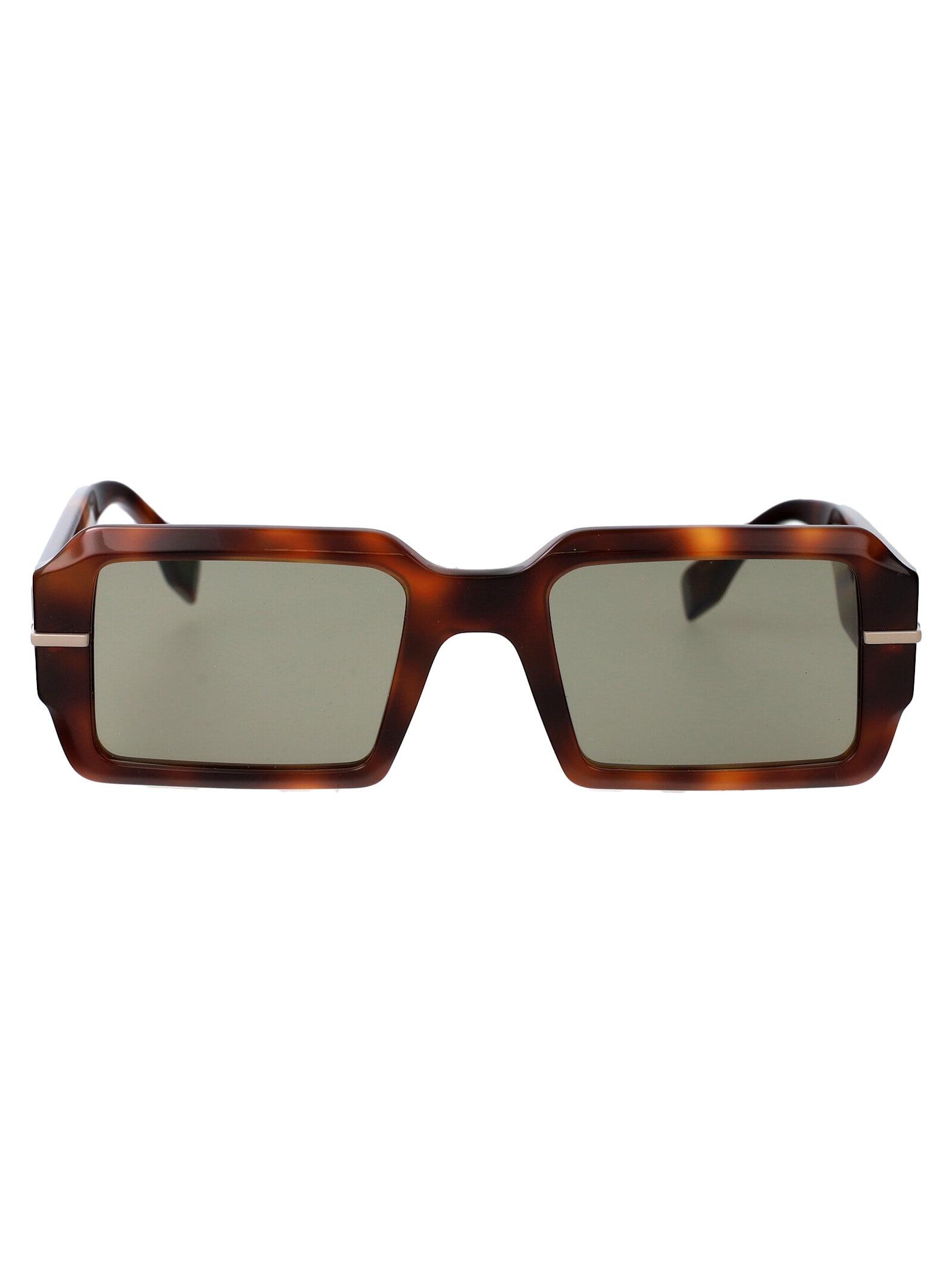 Shop Fendi Graphy Sunglasses In Havana