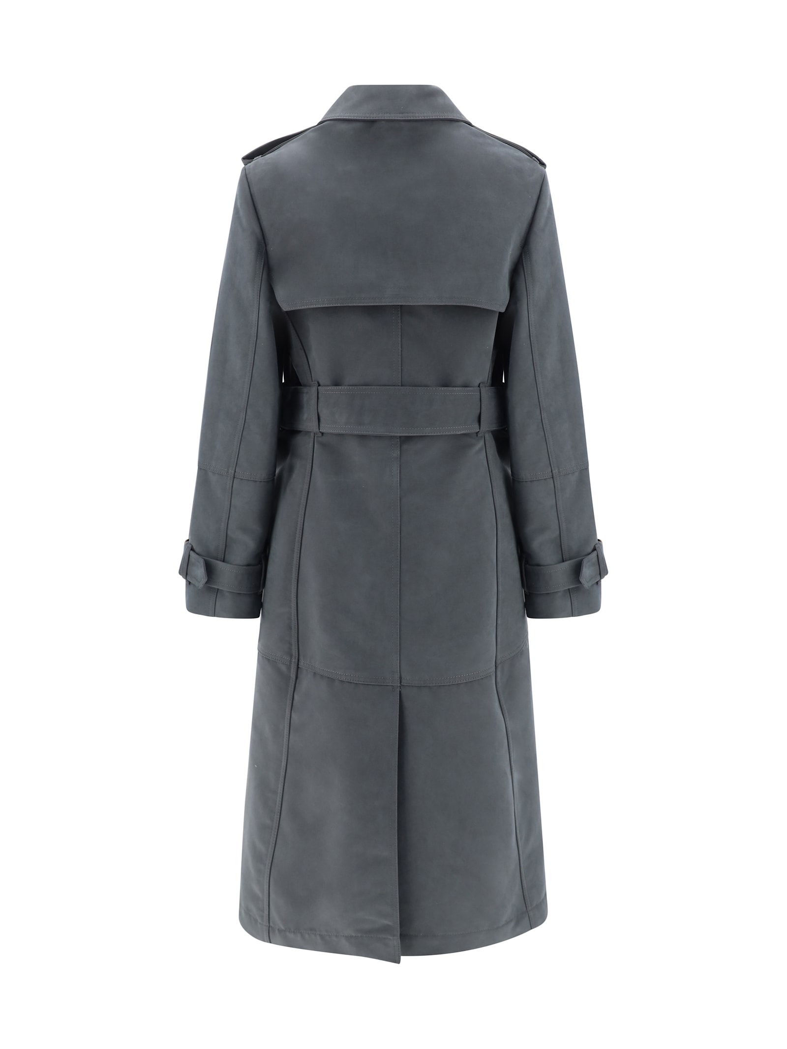 Shop Burberry Trench Coat In Cinder