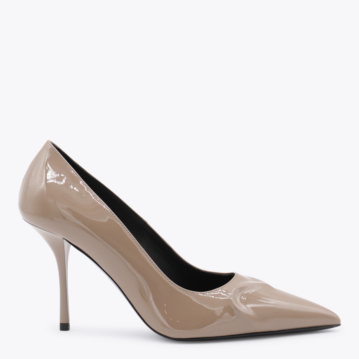 Alaïa Womens Azzedine Alaia Heart-shape 90 Patent-leather Pumps In Brown