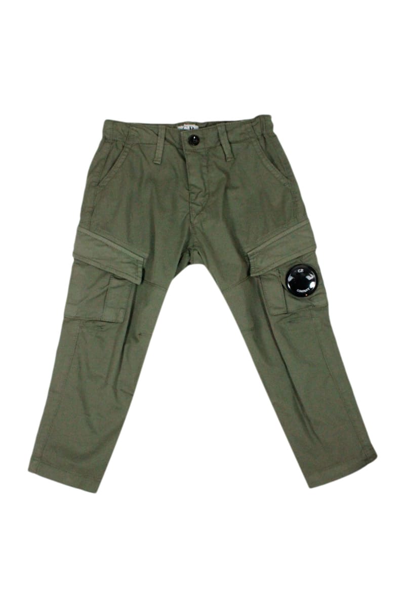 C.p. Company Bottoms In Green