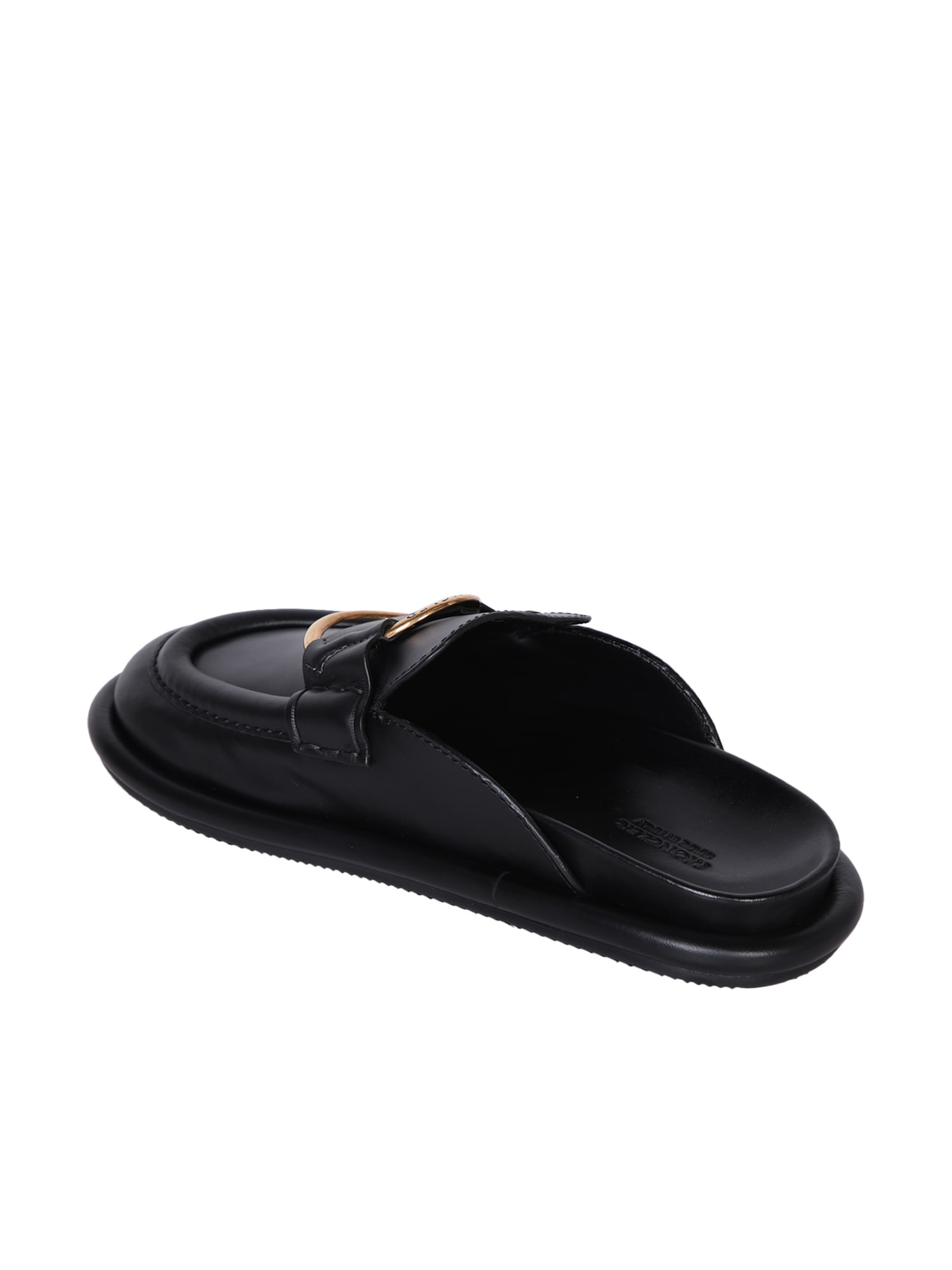 Shop Moncler Bell Black Mules