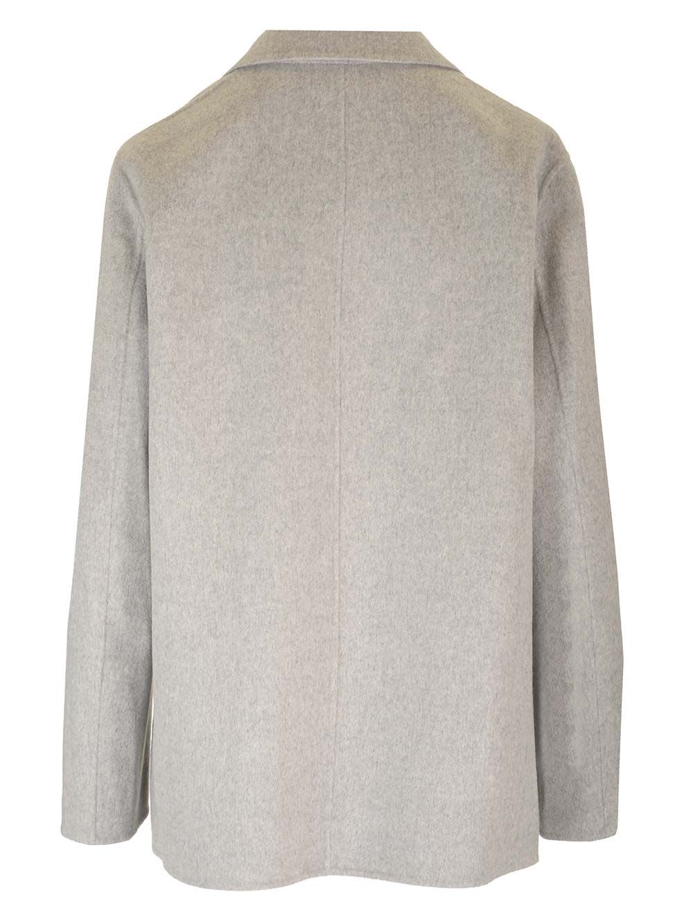 Shop Theory Wool And Cashmere Deconstructed Blazer In Grey