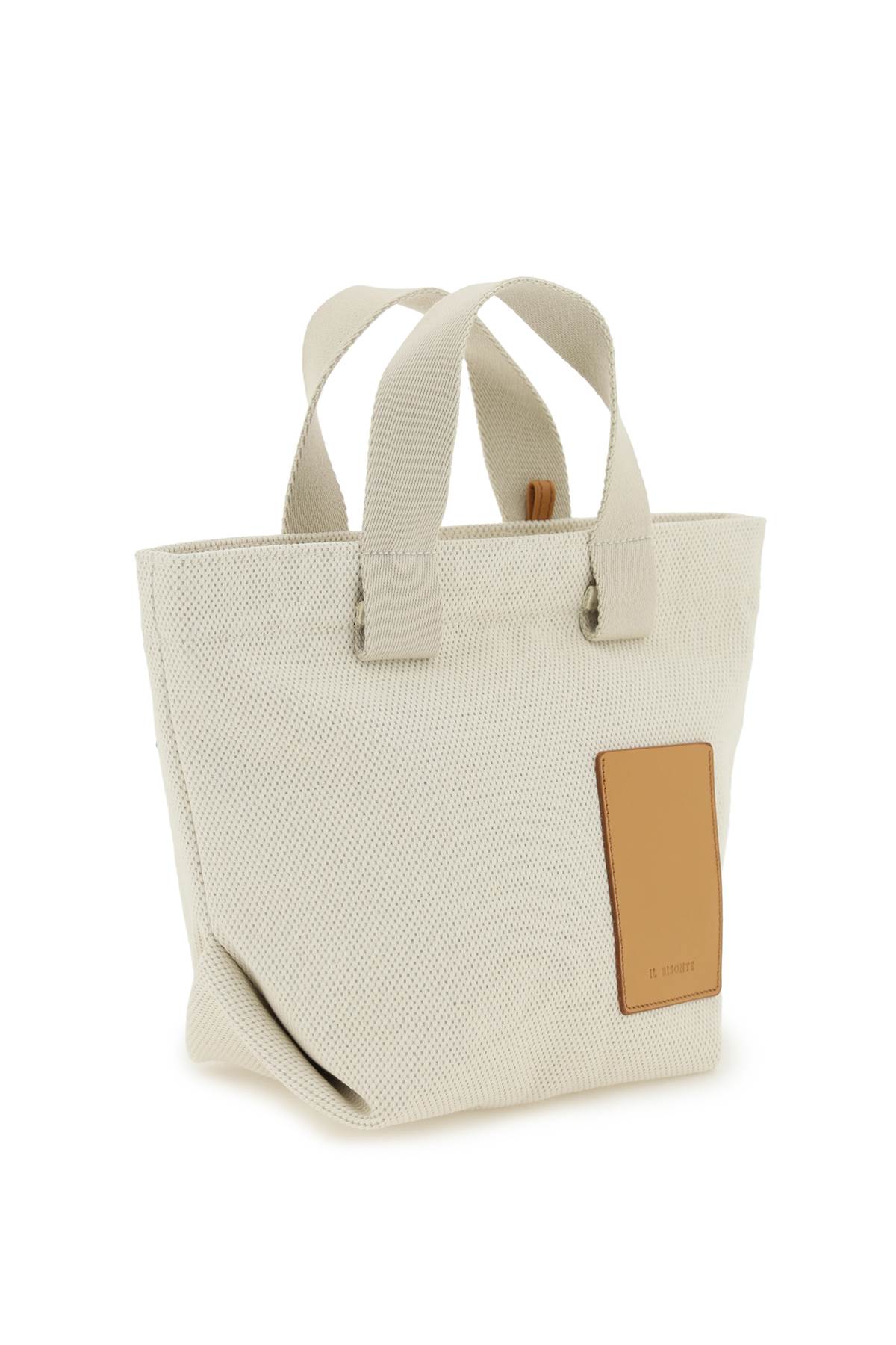 Cotton Handbag In Naturale Naturale (beige)