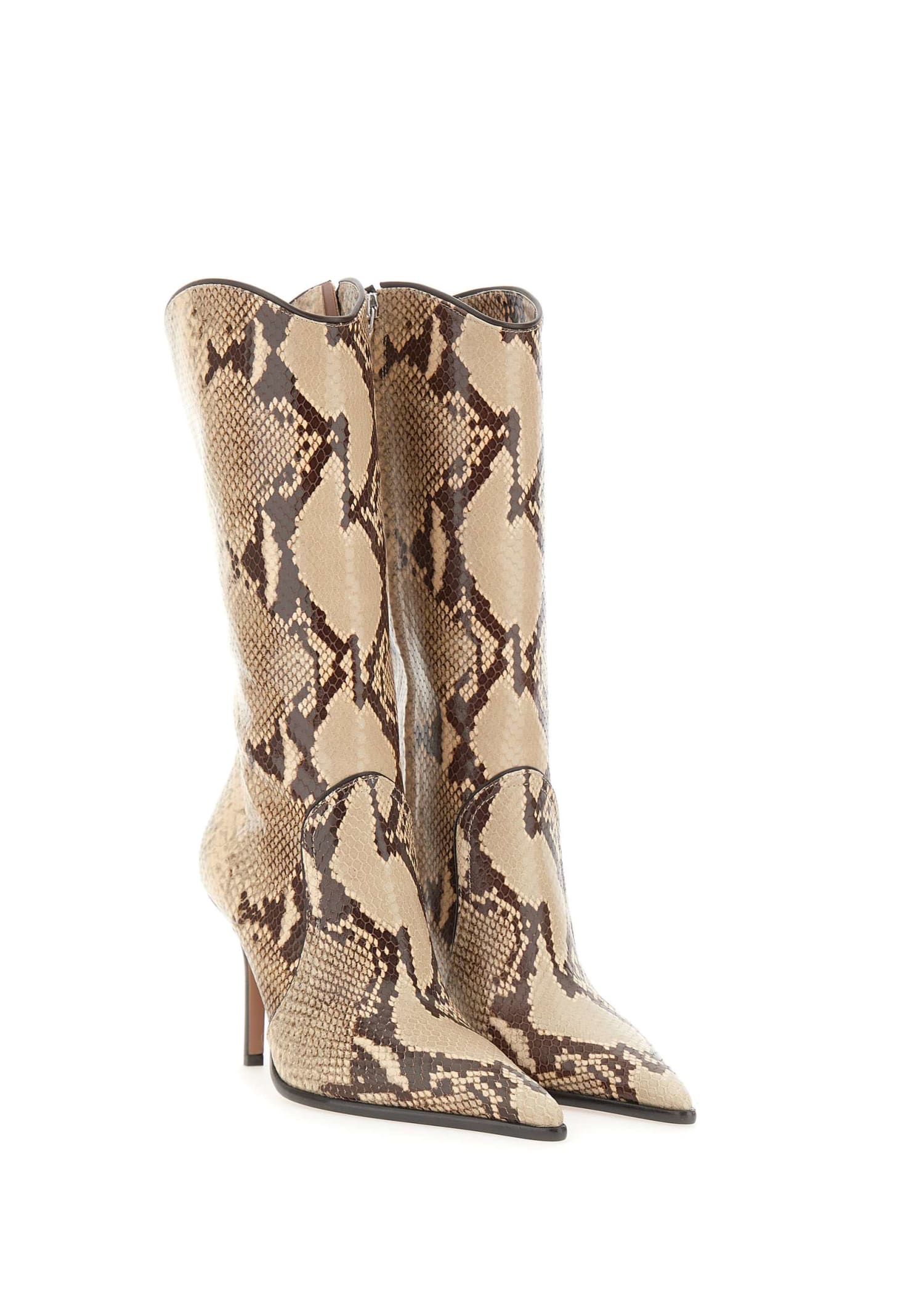 Paris Texas Ashley Midcalf 95 Boot In Beige