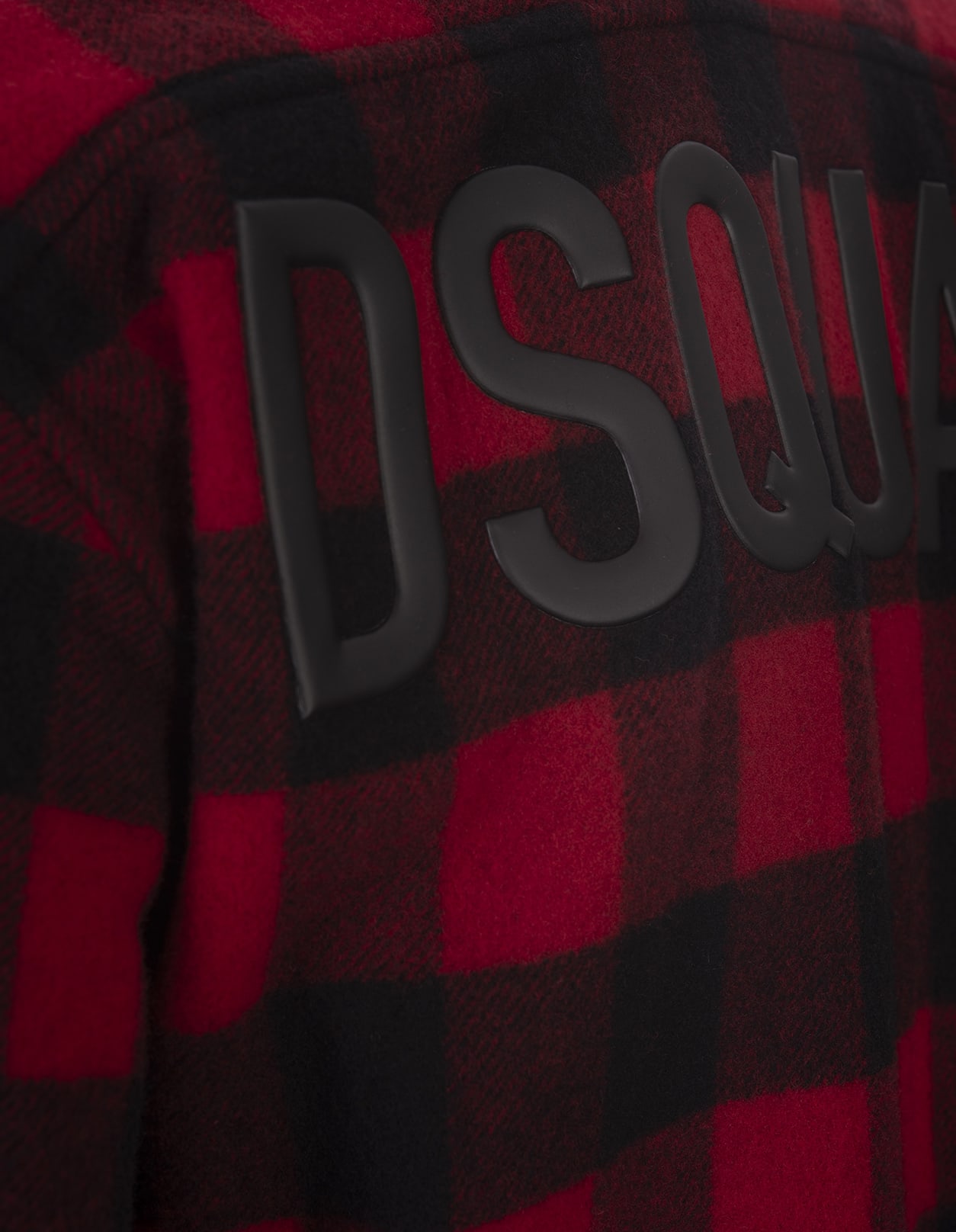 Shop Dsquared2 Big Logo Canadian Relaxed Dan Shirt In Rosso/nero