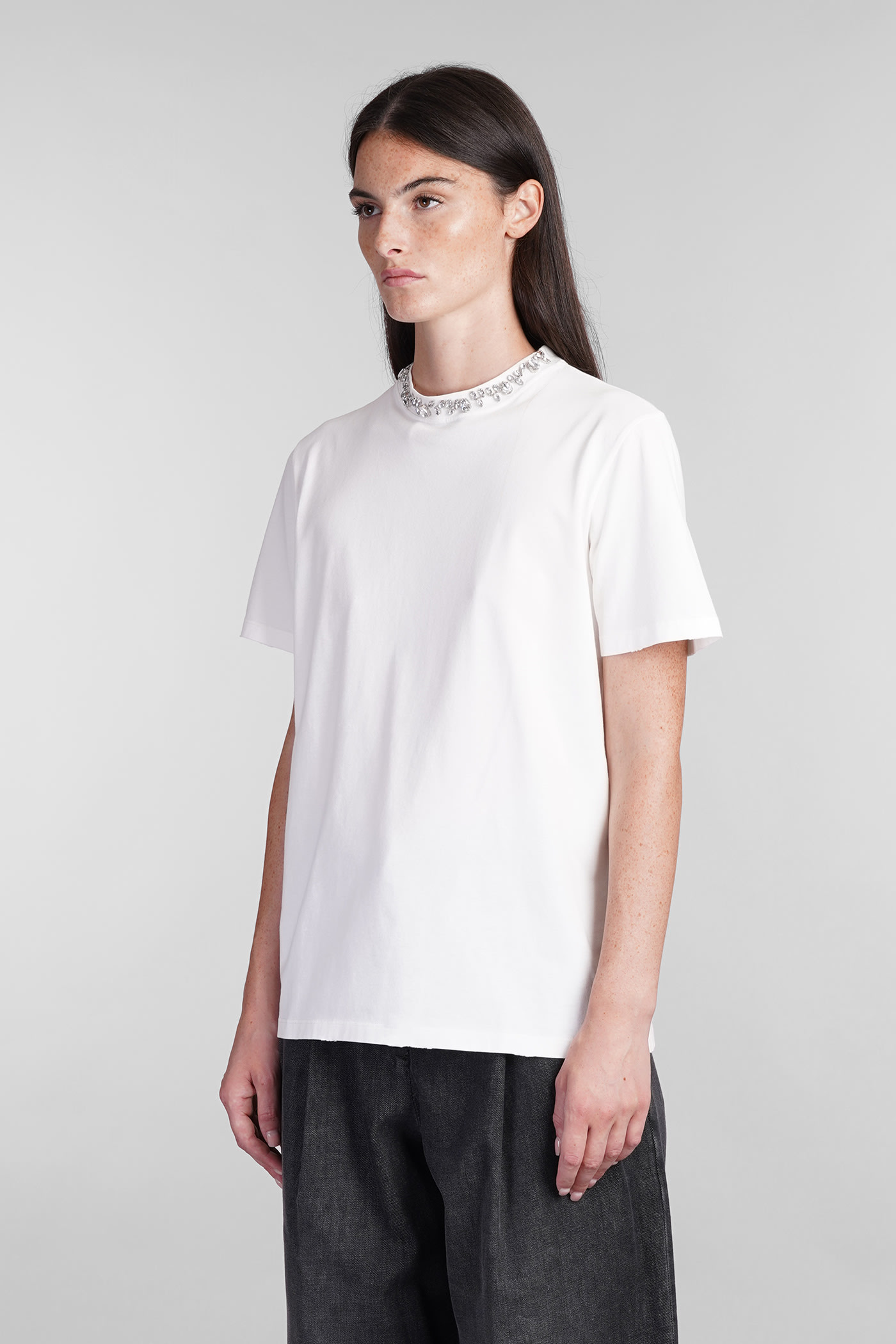 Shop Golden Goose T-shirt In White Cotton