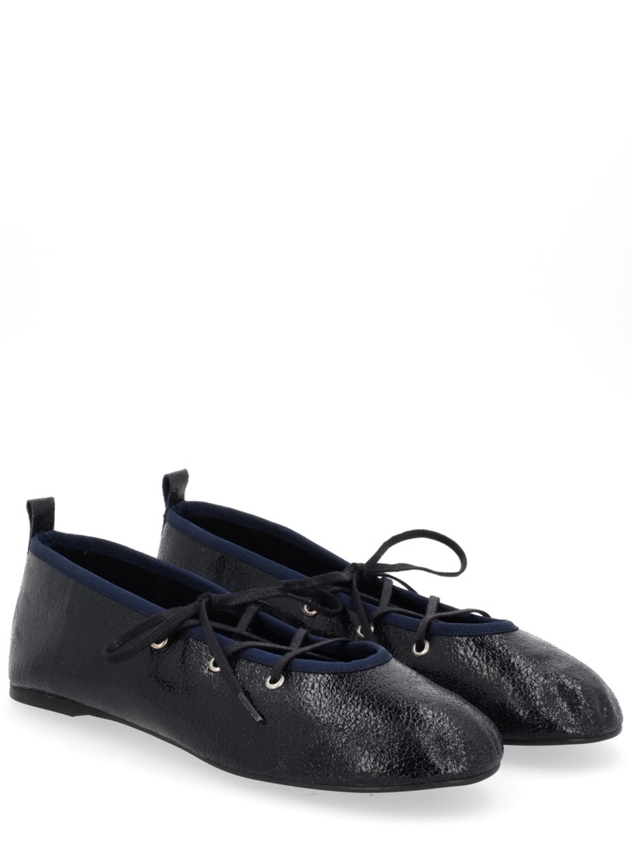 Paloma Wool Navy Pina Ballerina Flats In Blue