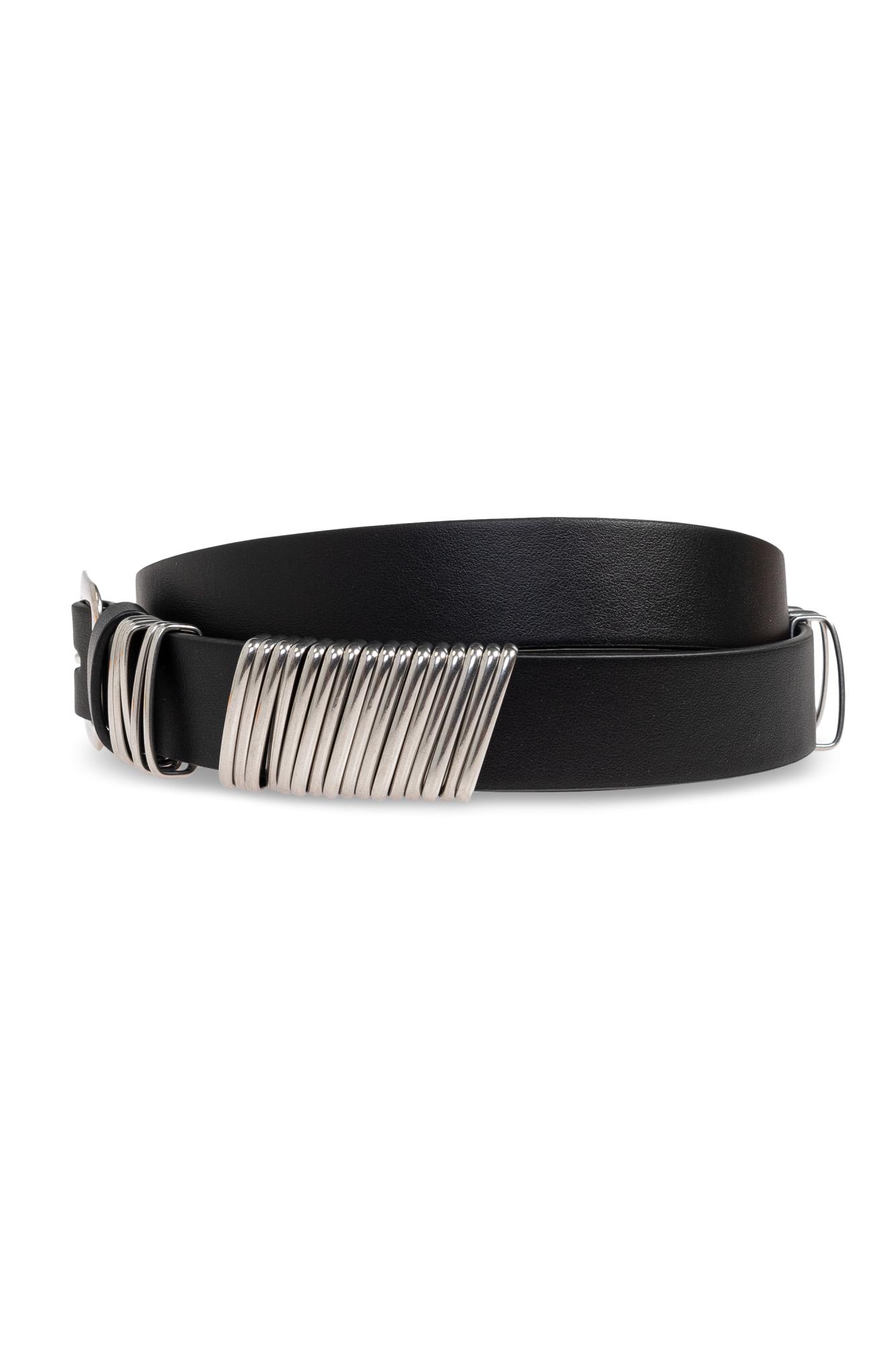 Jil Sander Leather Belt In Black