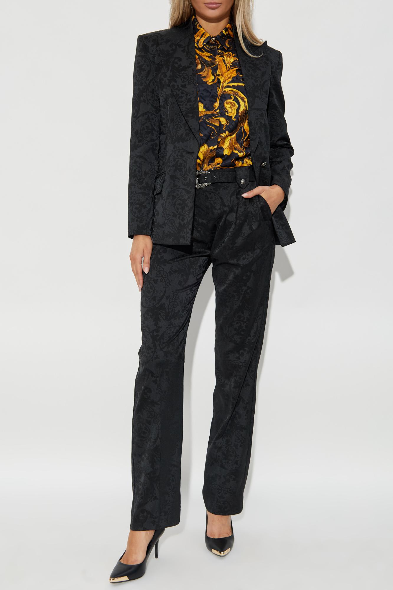Versace Jeans Couture Shirt With Barocco Pattern In Multi
