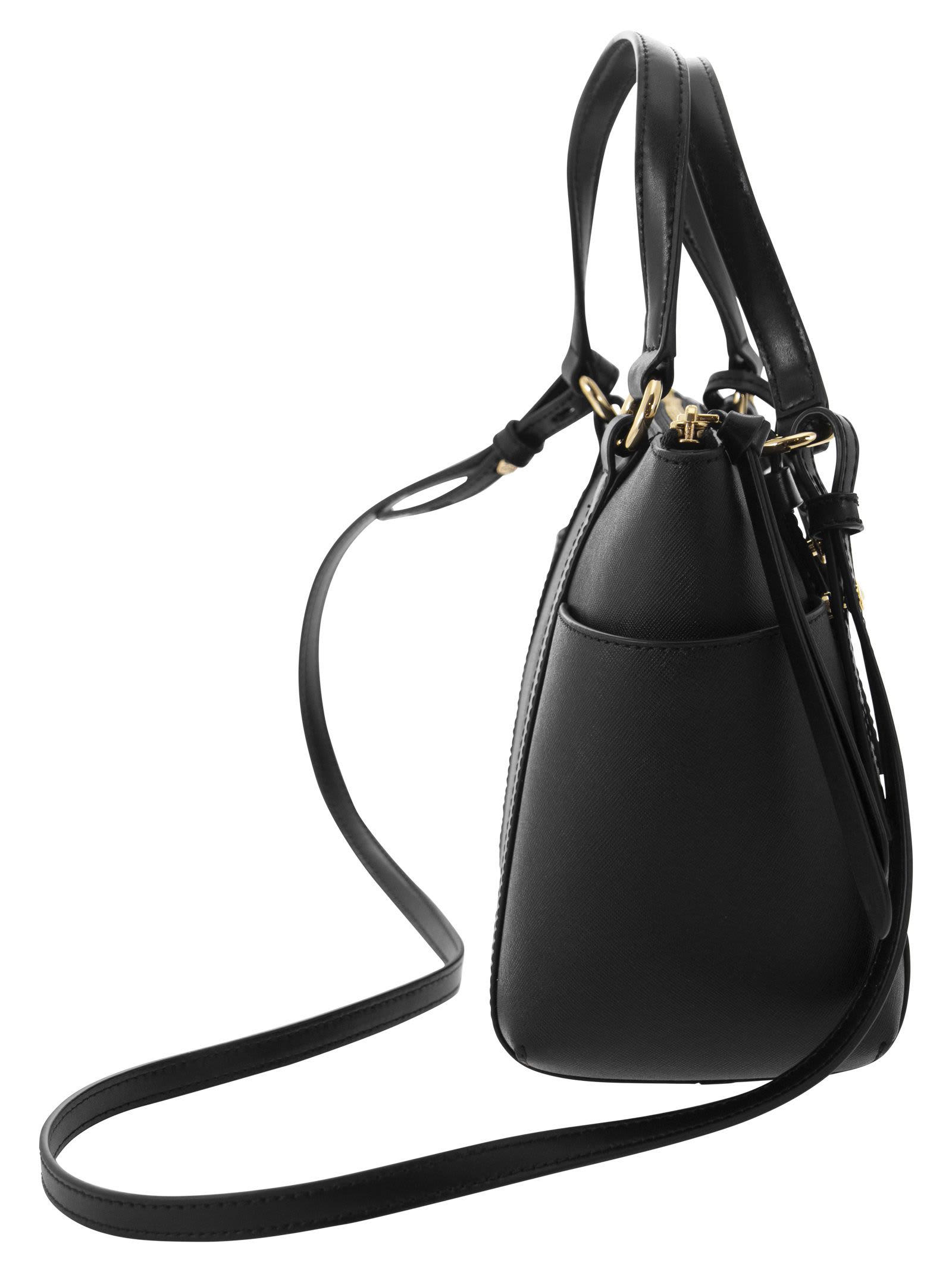 Sullivan Small Saffiano Leather Top-zip Tote Bag