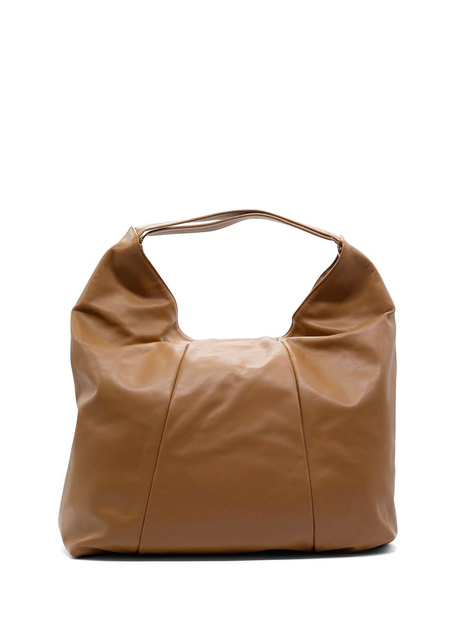 Shop Vic Matie Biscuit Leather Shoulder Bag