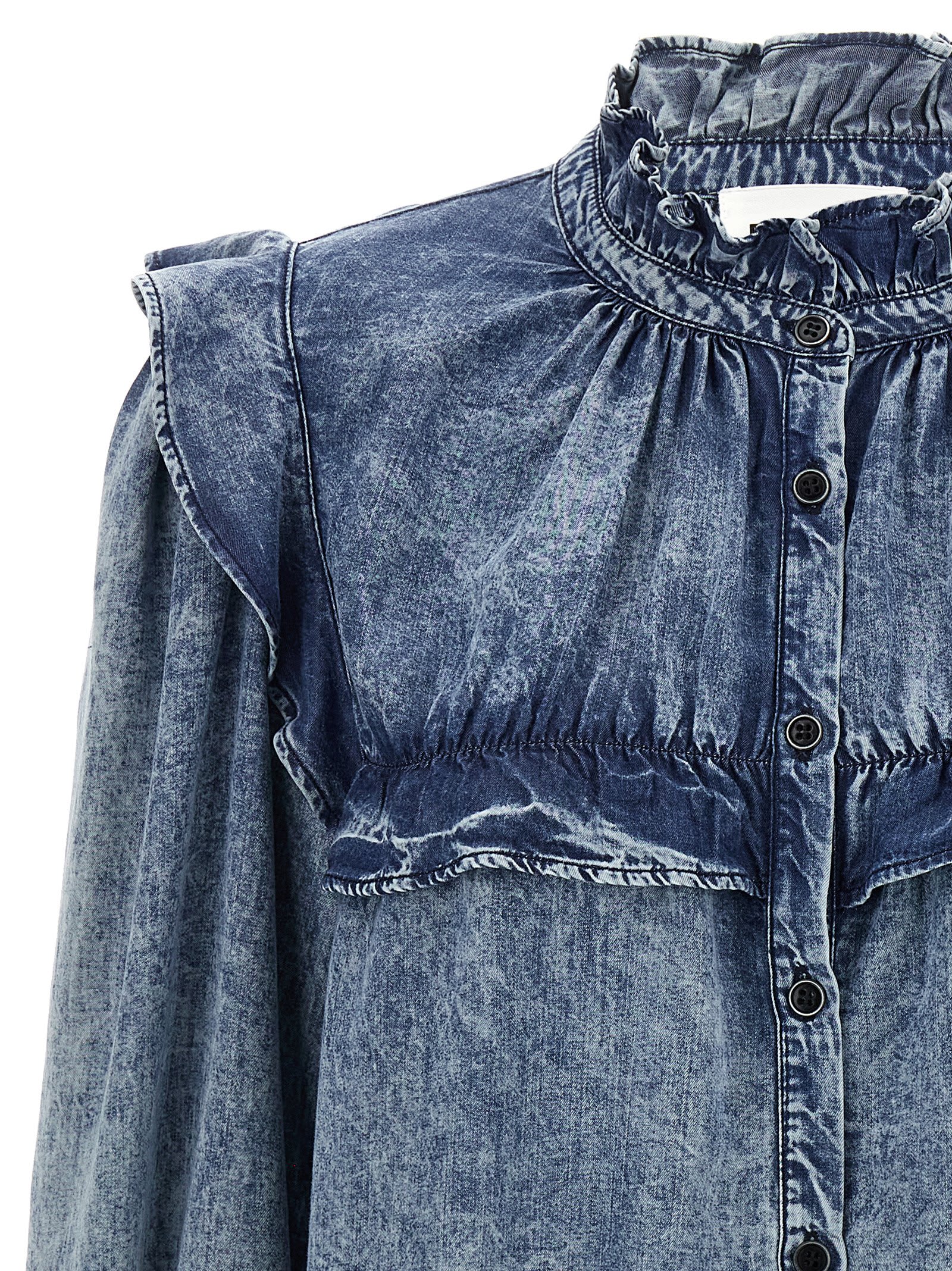 Isabel Marant Étoile Idety Blouse In Blue