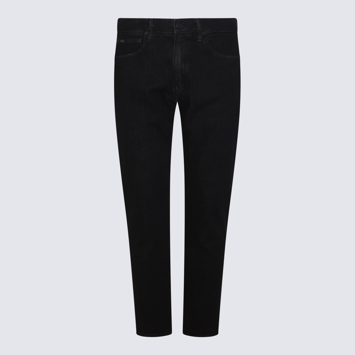 Shop Polo Ralph Lauren Black Cotton Denim Jeans In Harris V2