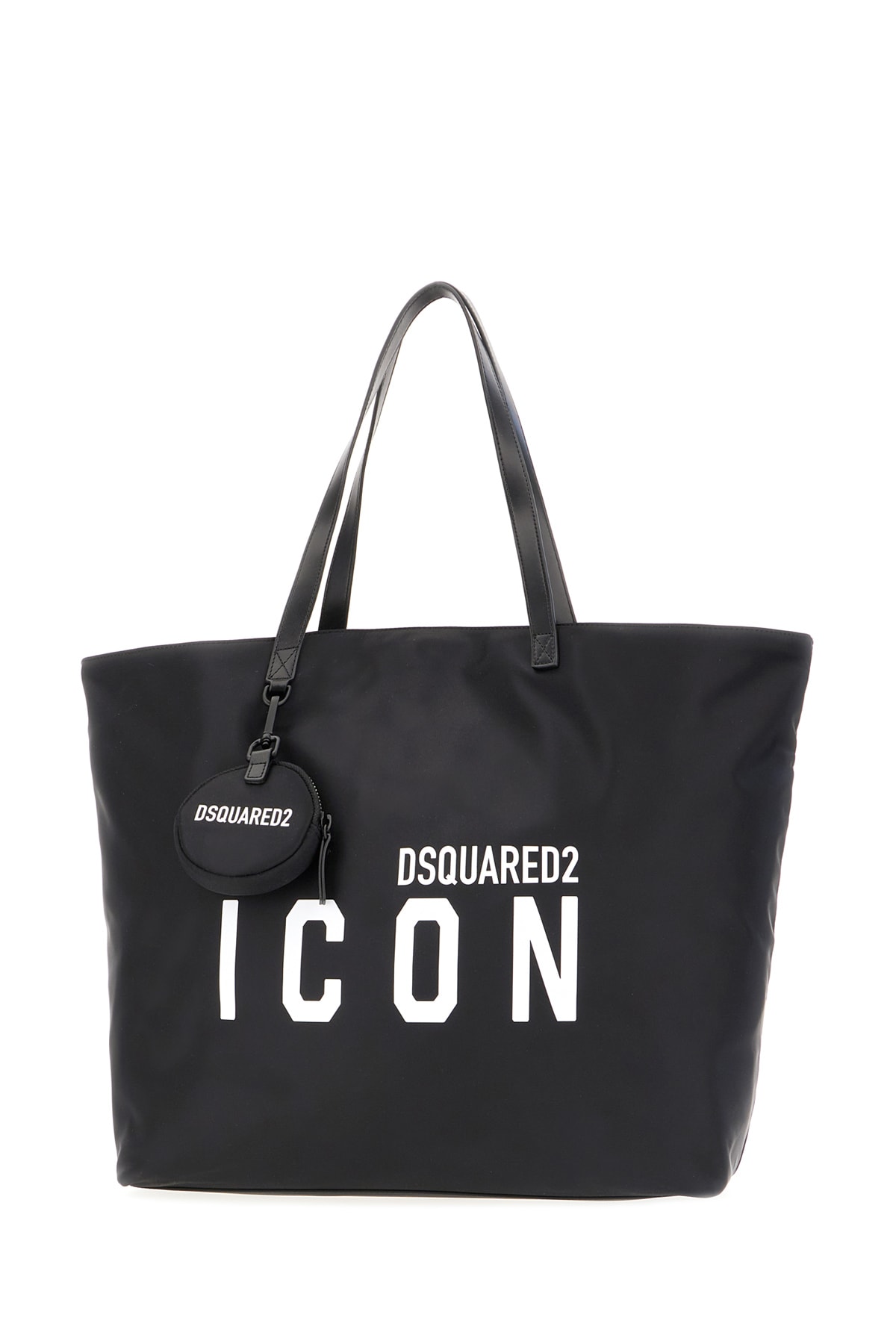 Shop Dsquared2 Black Nylon Shopping Bag In M436