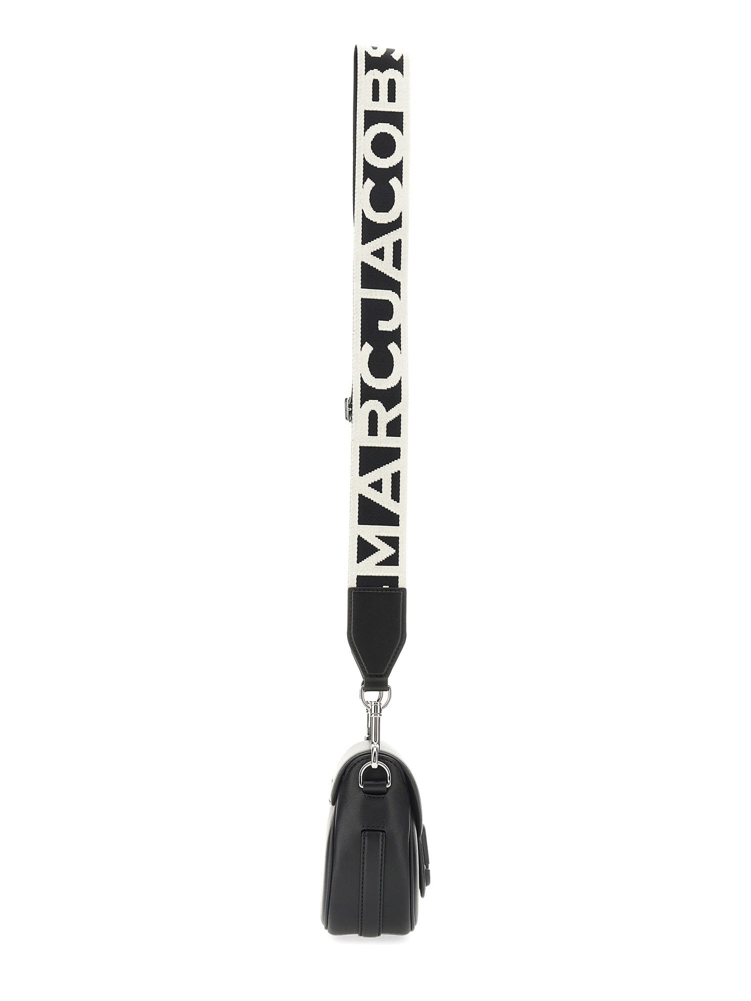 Marc Jacobs The Small Saddle Leather Shoulder Bag In Black