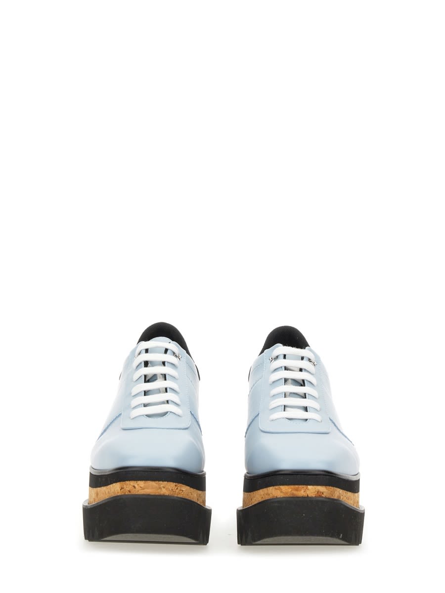 Shop Stella Mccartney Sneak Elyse Wedge Sneaker In Baby Blue