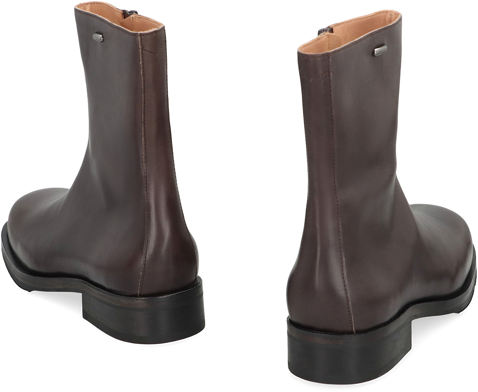 Our Legacy Brown Leather Boots Truck In Brown