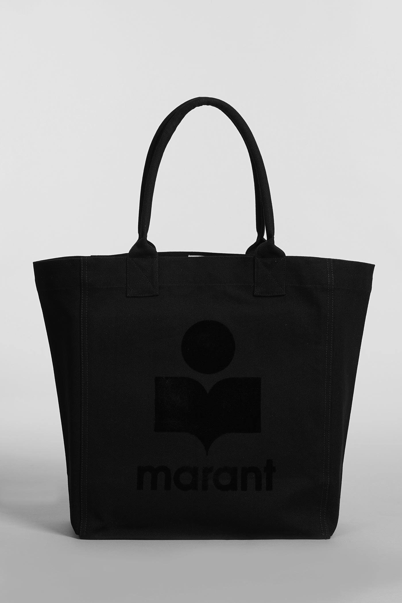 ISABEL MARANT YENKY TOTE IN BLACK COTTON