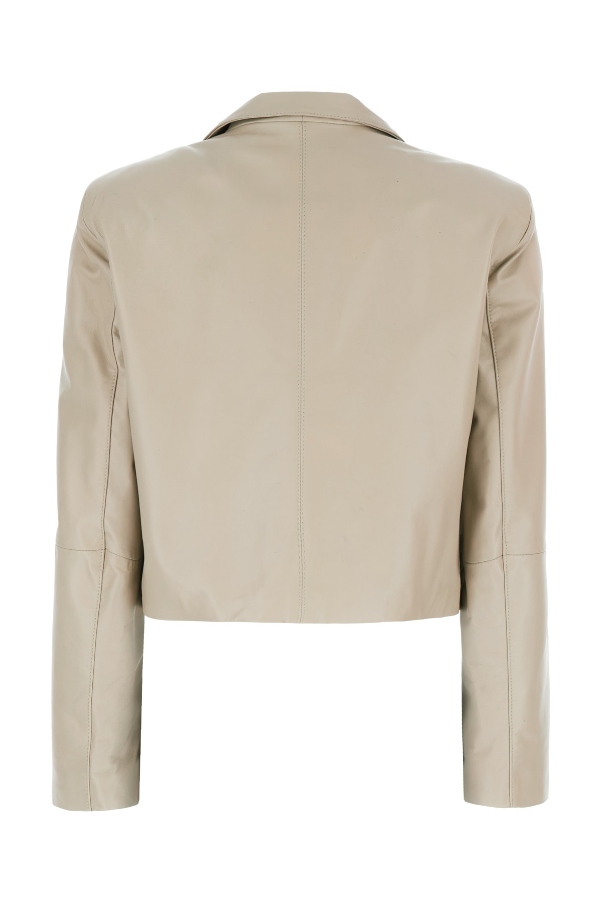 D'amico Double-breasted Cropped Jacket In Neutral