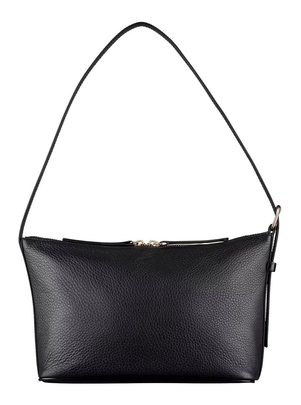 Apc Vera Black Shoulder Bag With Embossed Logo Lettering On The Front And Adjustable Shoulder Strap In G