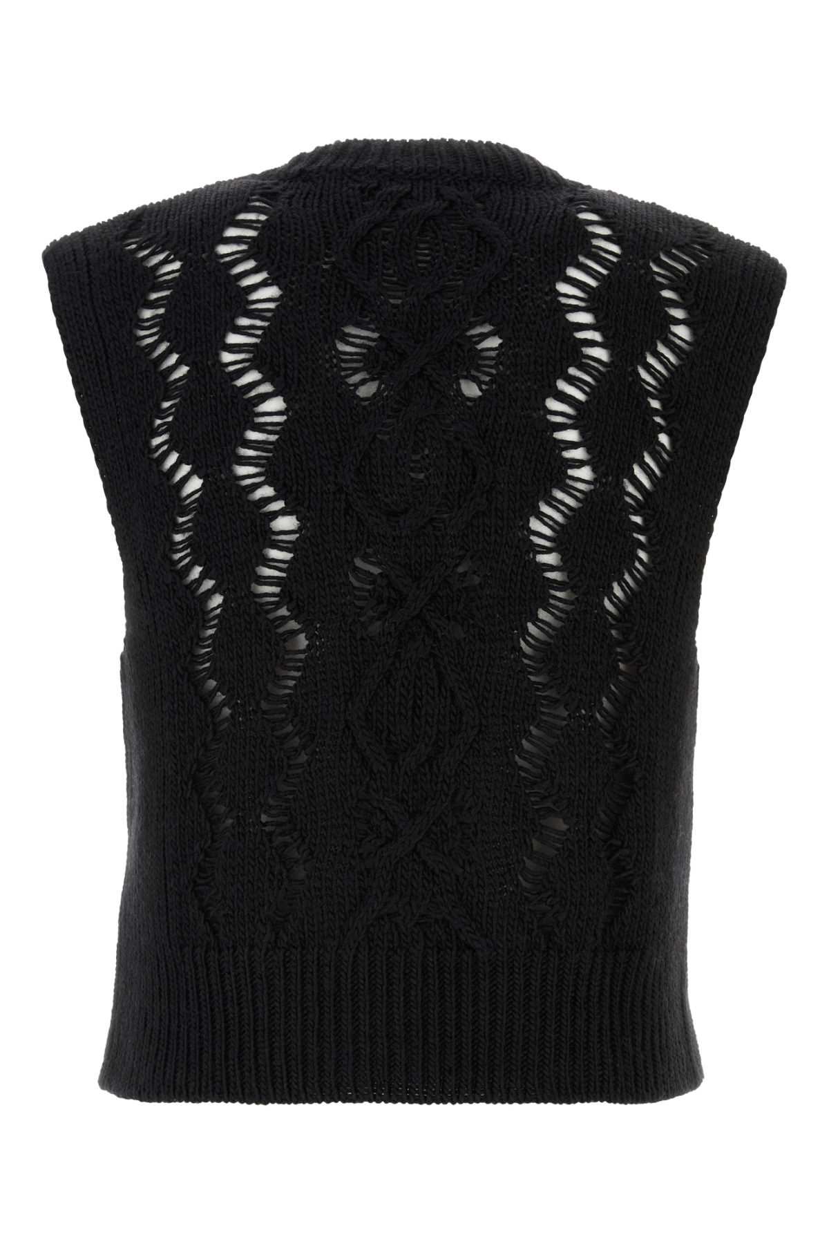 Shop Our Legacy Black Wool Michigan Vest In Black Fisherman Wool