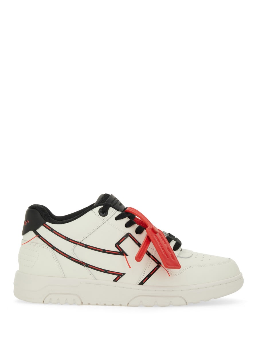 Off-white Stitched Arrow Sneakers In White