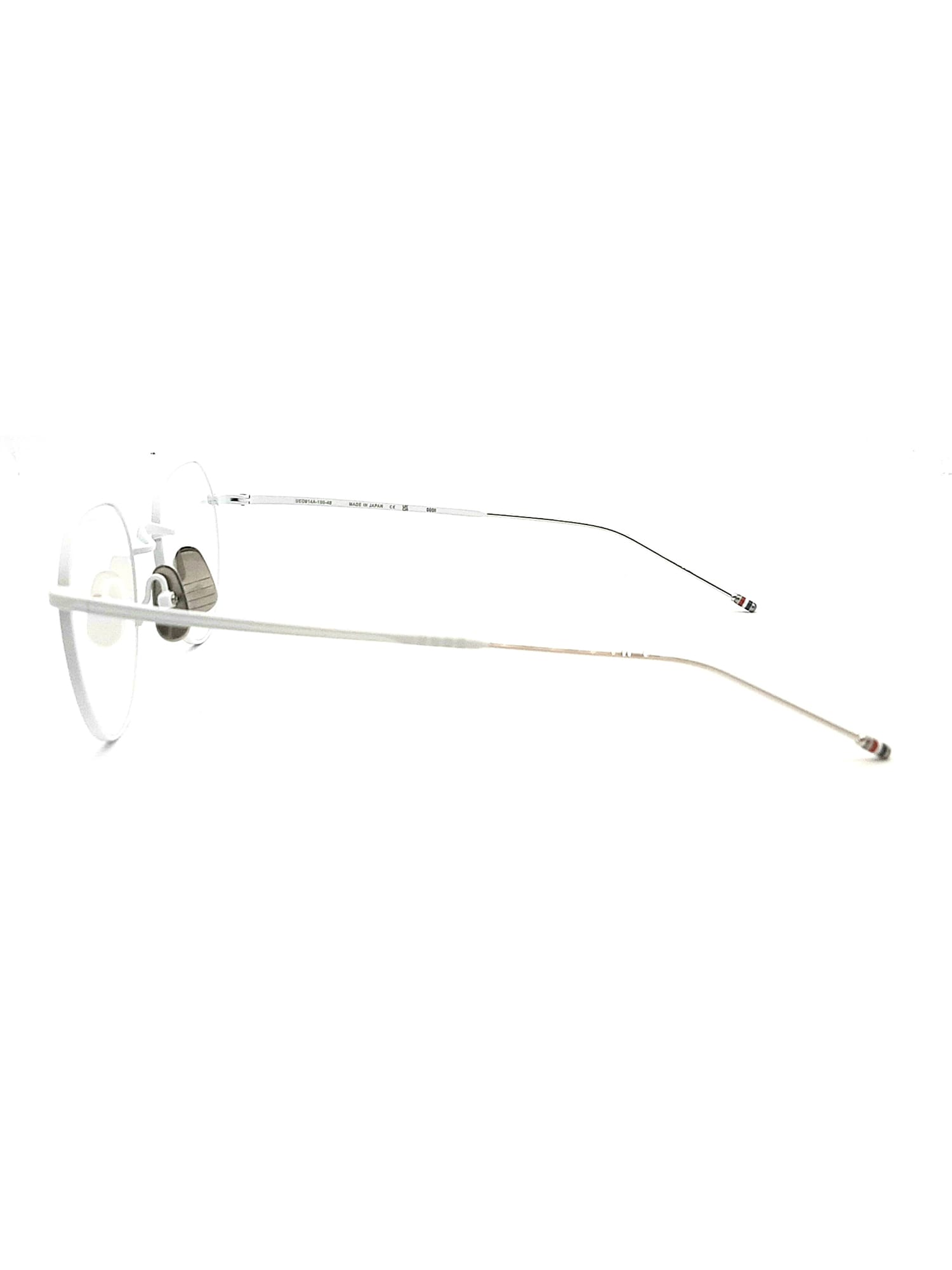 Shop Thom Browne Ueo914a/g0001 Eyewear In White