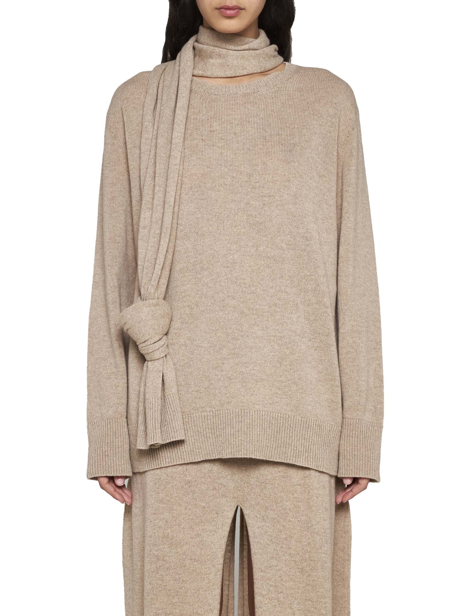 Shop Stella Mccartney Sweater In Beige