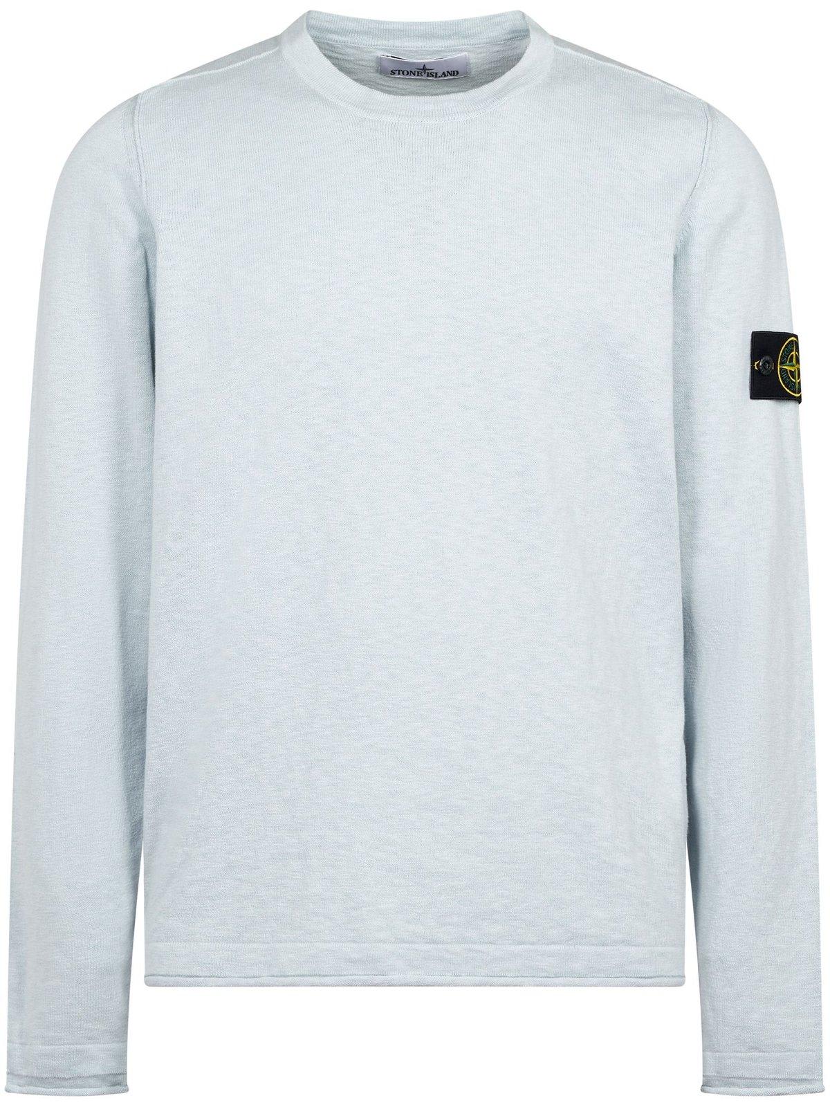 Stone Island Logo Patch Crewneck Sweatshirt