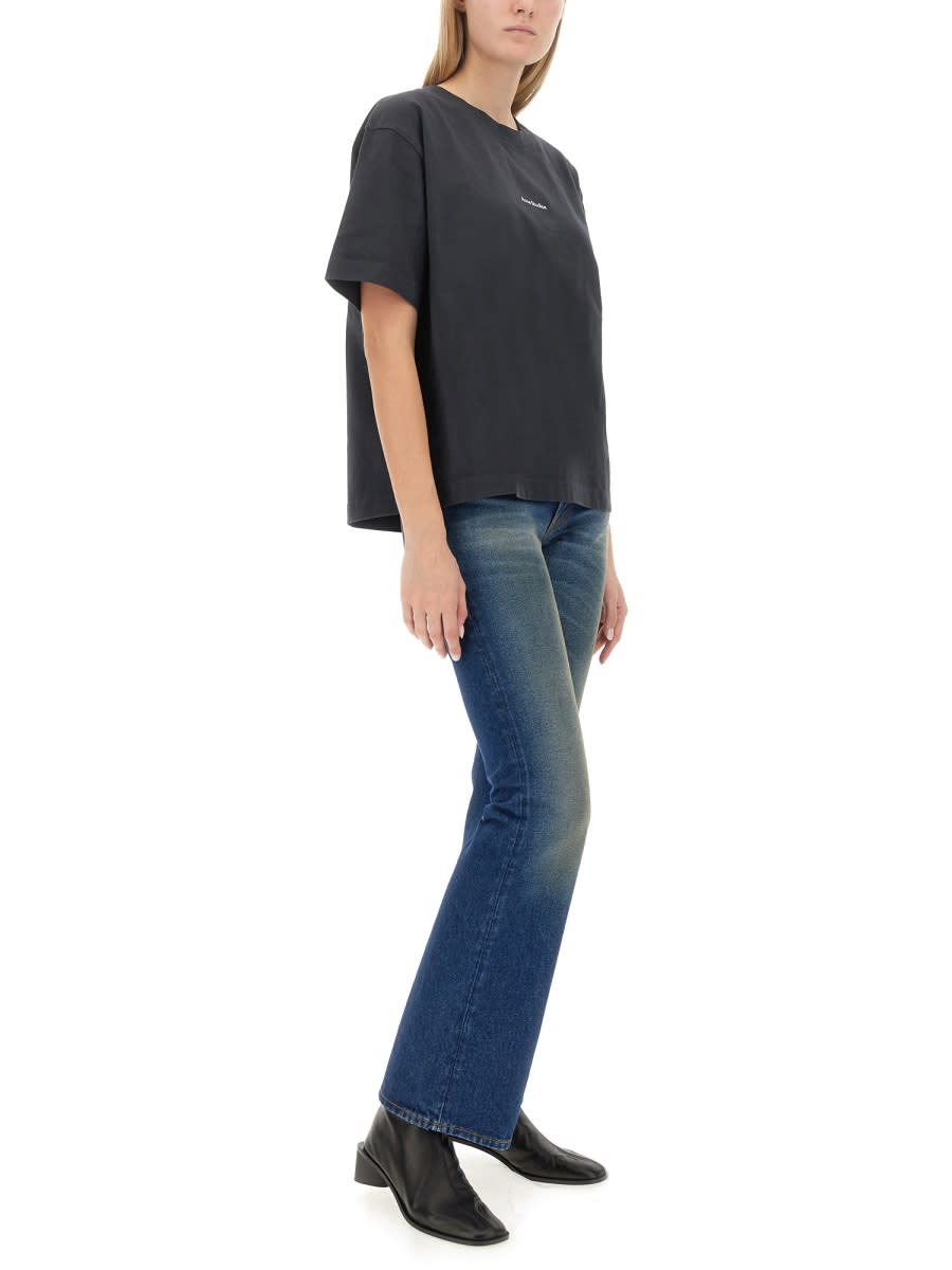 Acne Studios Women Slim Fit Jeans In Blue