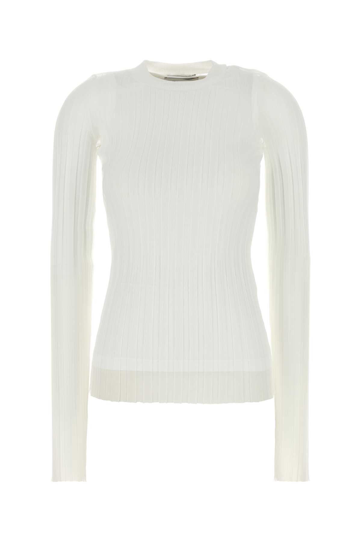 Sportmax White Stretch Nylon Top