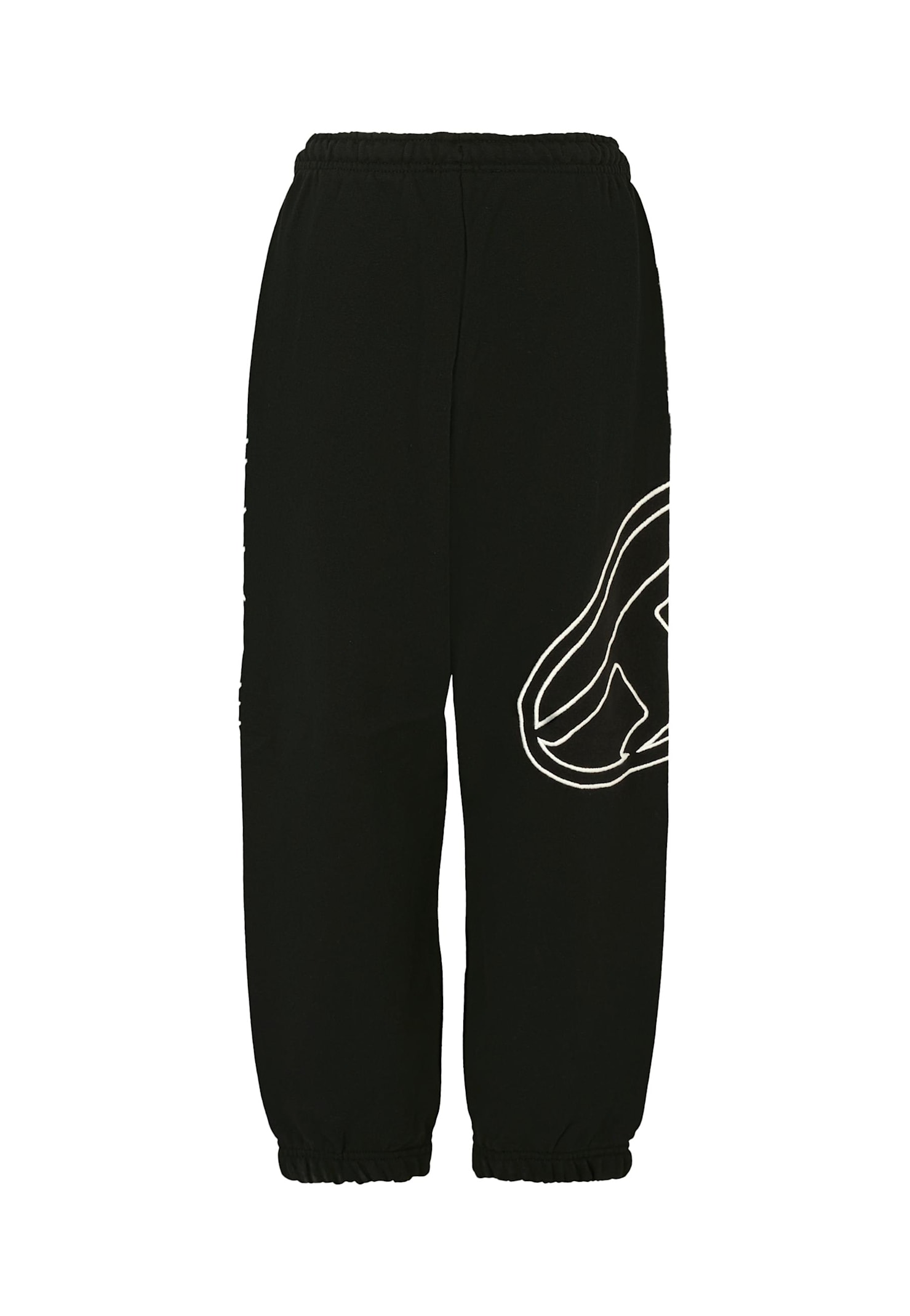 Diesel Black Sweatpants For Boy With White Logo In Black