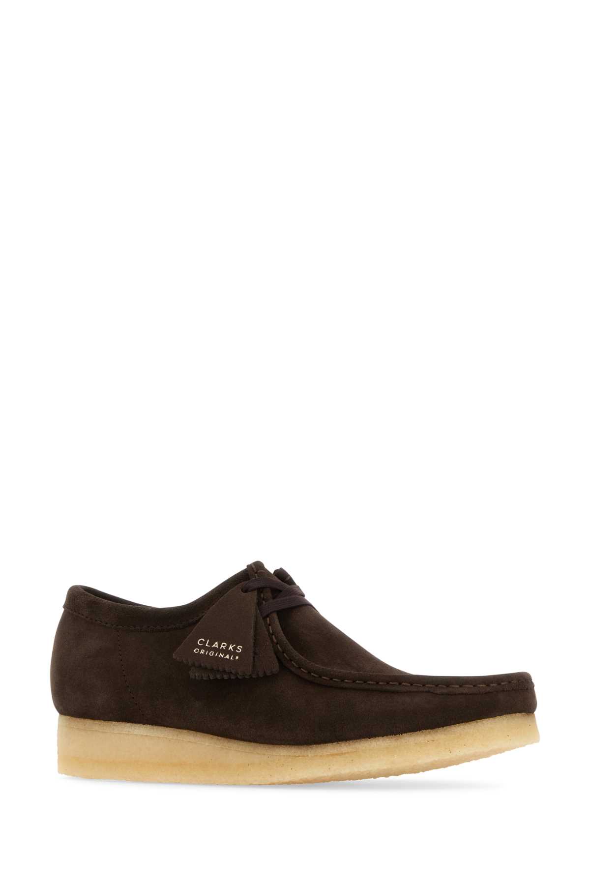 Clarks Chocolate Suede Wallabee Ankle Boots In Darkbrownsuede