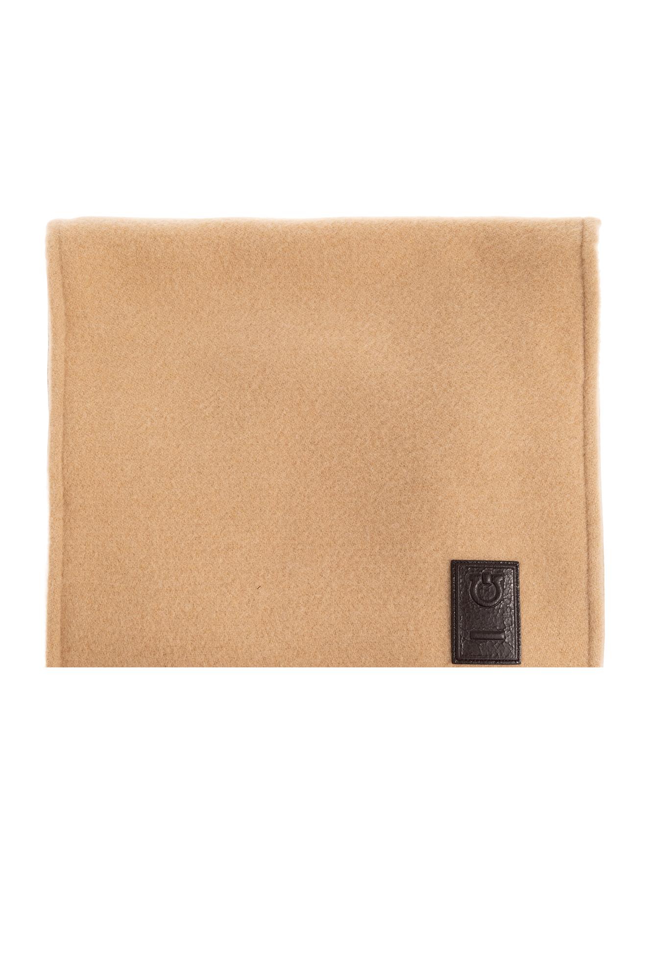 Ferragamo Hooded Scarf In Neutral