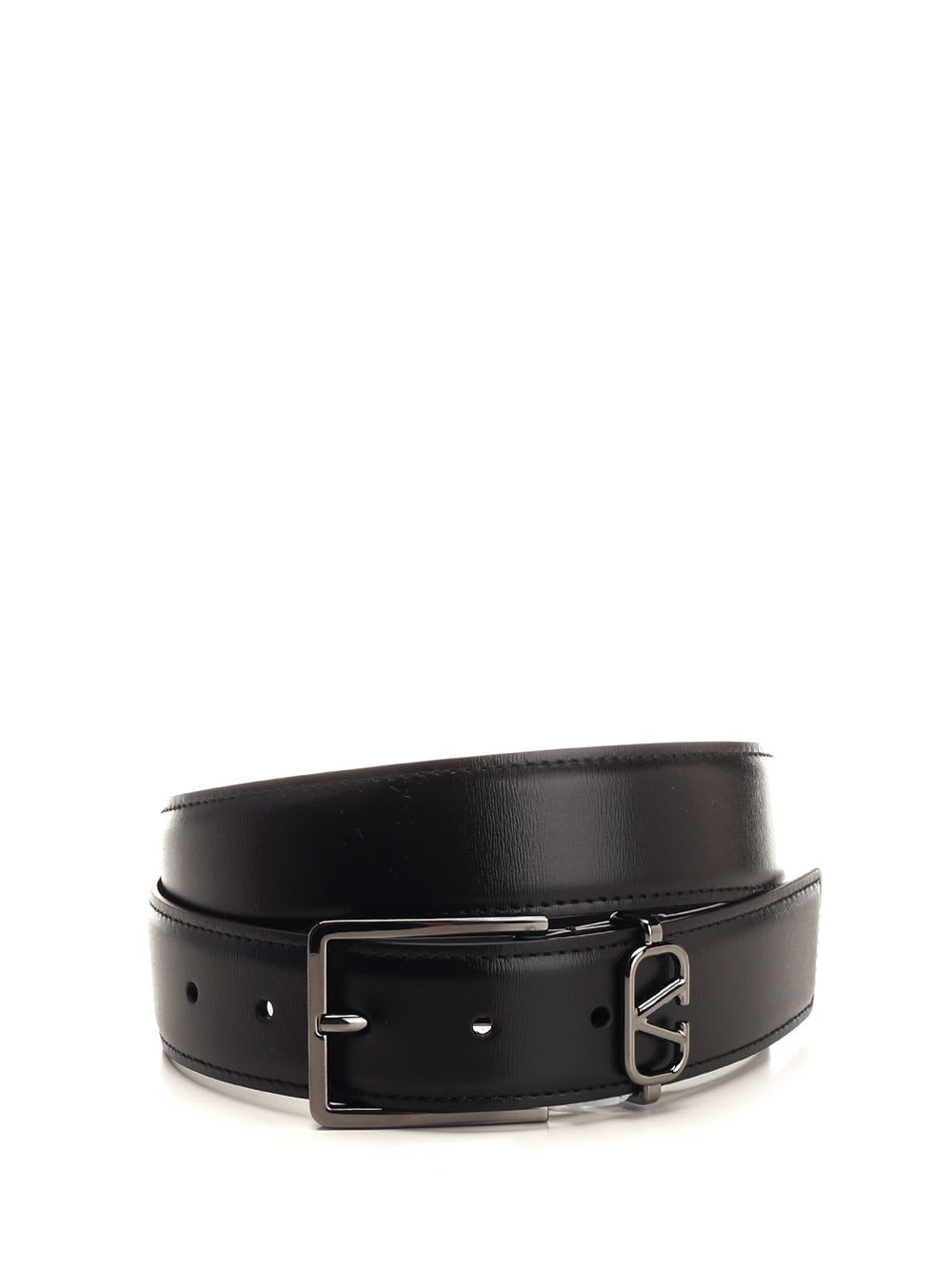 Shop Valentino Mini Vlogo Signature Belt In Black