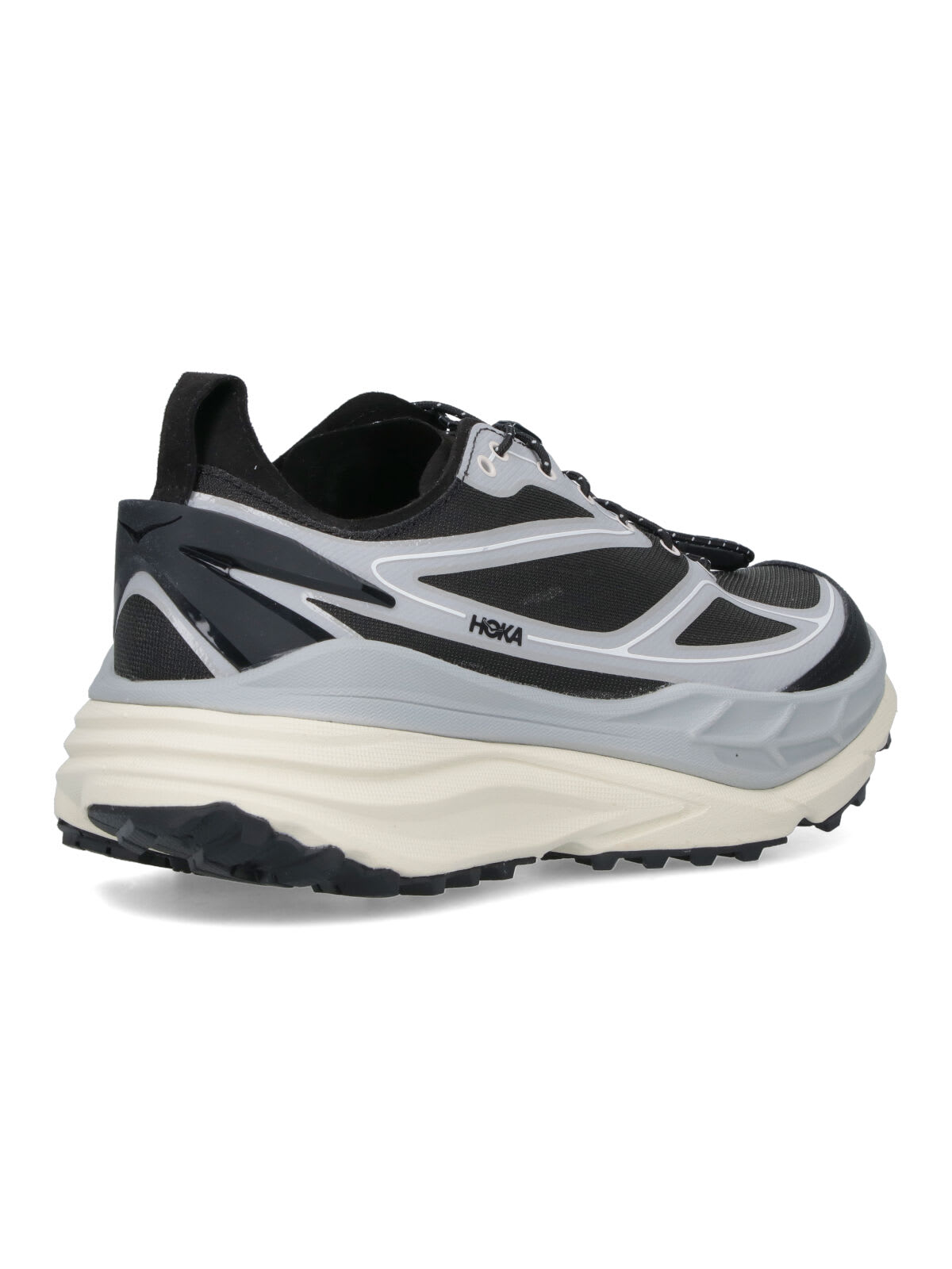 Hoka Stinson One7 Panelled Mesh Sneakers In Gray