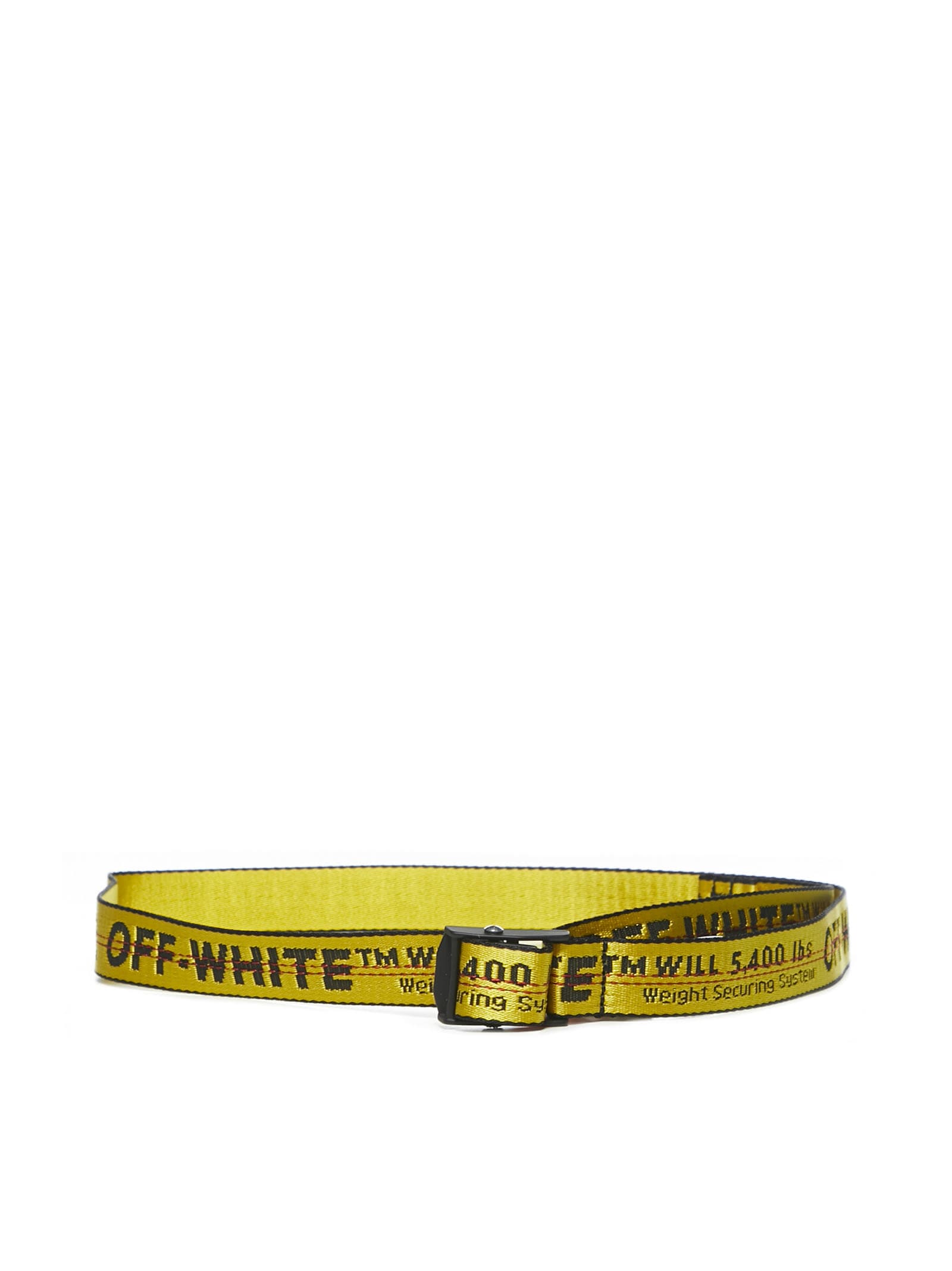 Off-white Industrial Mini Short Belt In Yellow No Color
