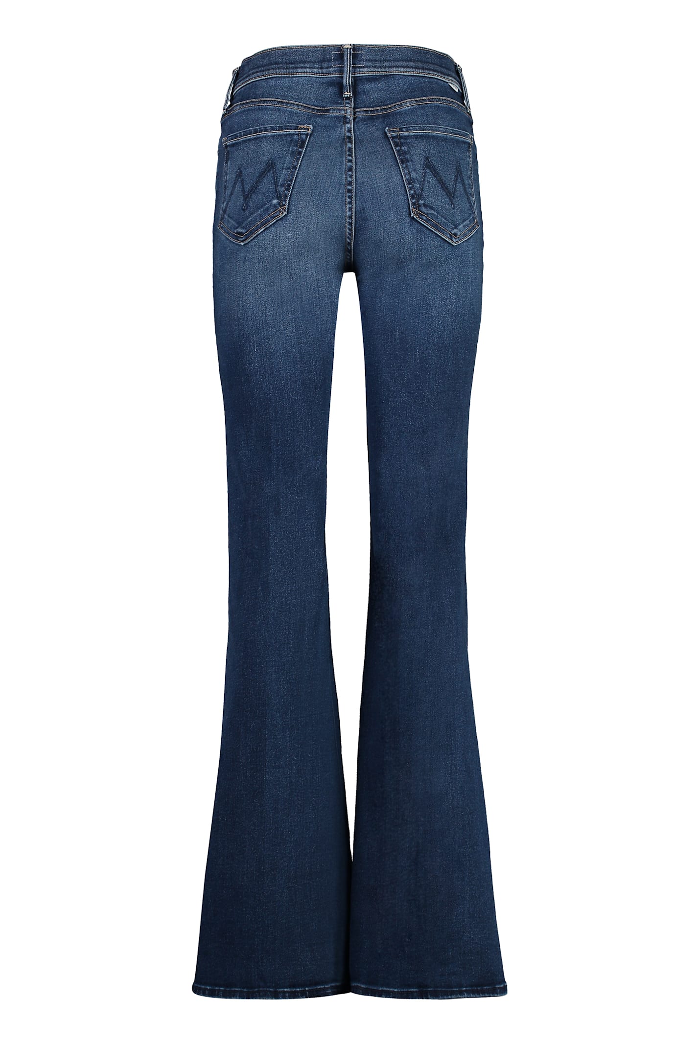 Shop Mother The Doozy High-rise Flared Jeans In Denim