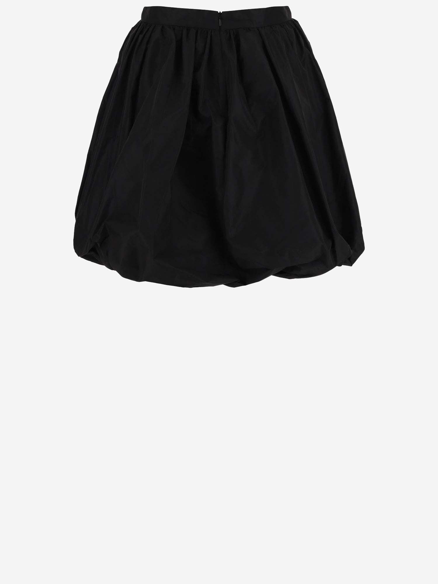 Shop Patou Polyfaille Skirt In Black