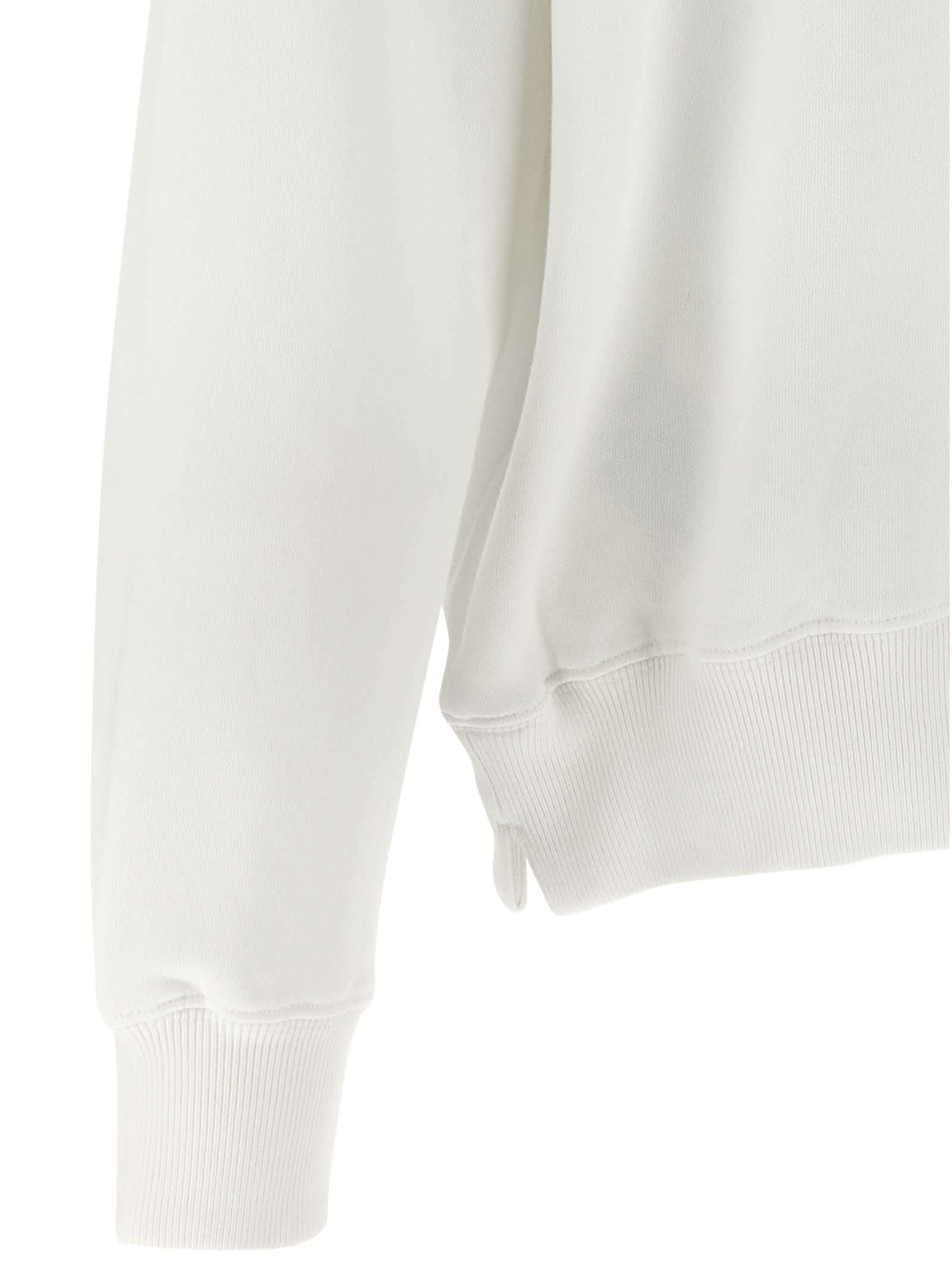 Off-white Run Arrow Skate Sweatshirt In White
