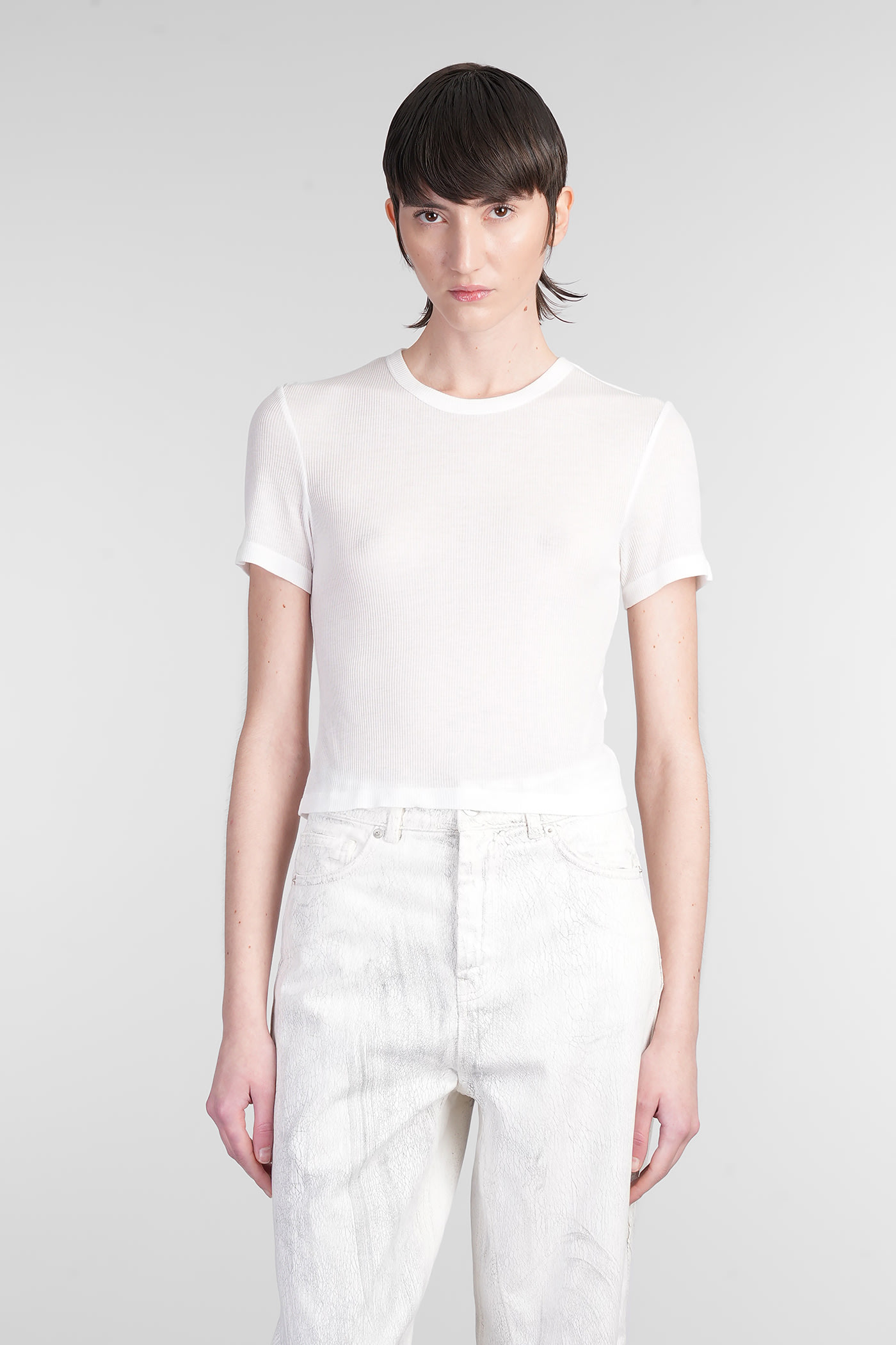T-shirt In White Modal